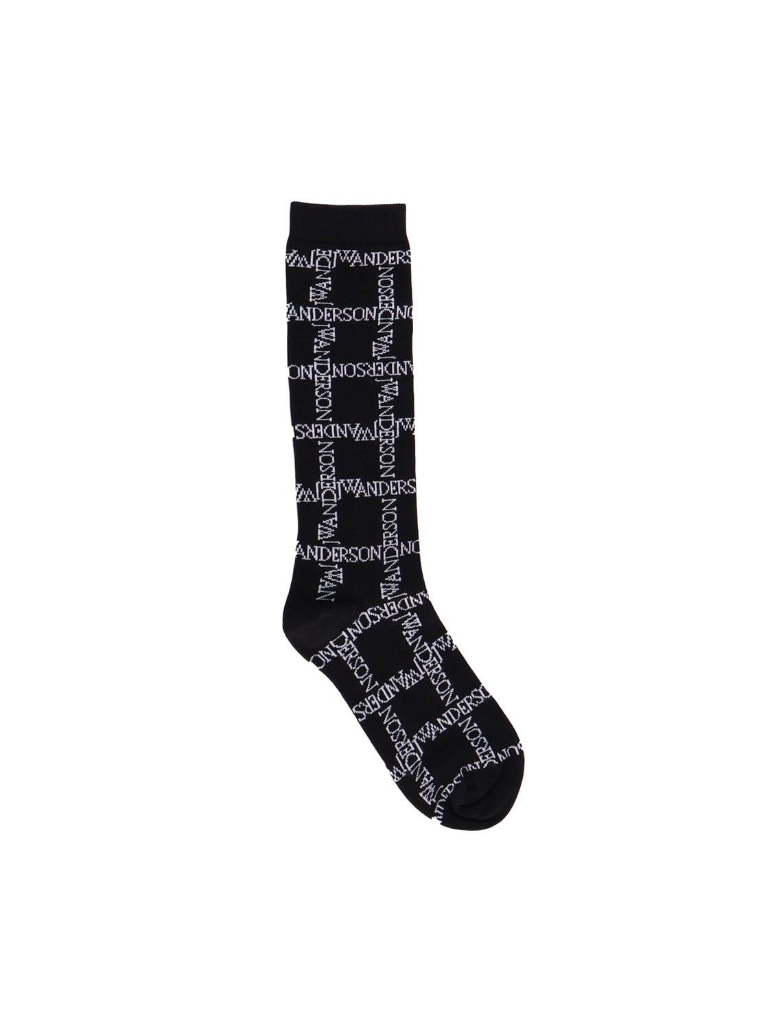 J.W. Anderson Mens Socks With All-over Logo Decoration