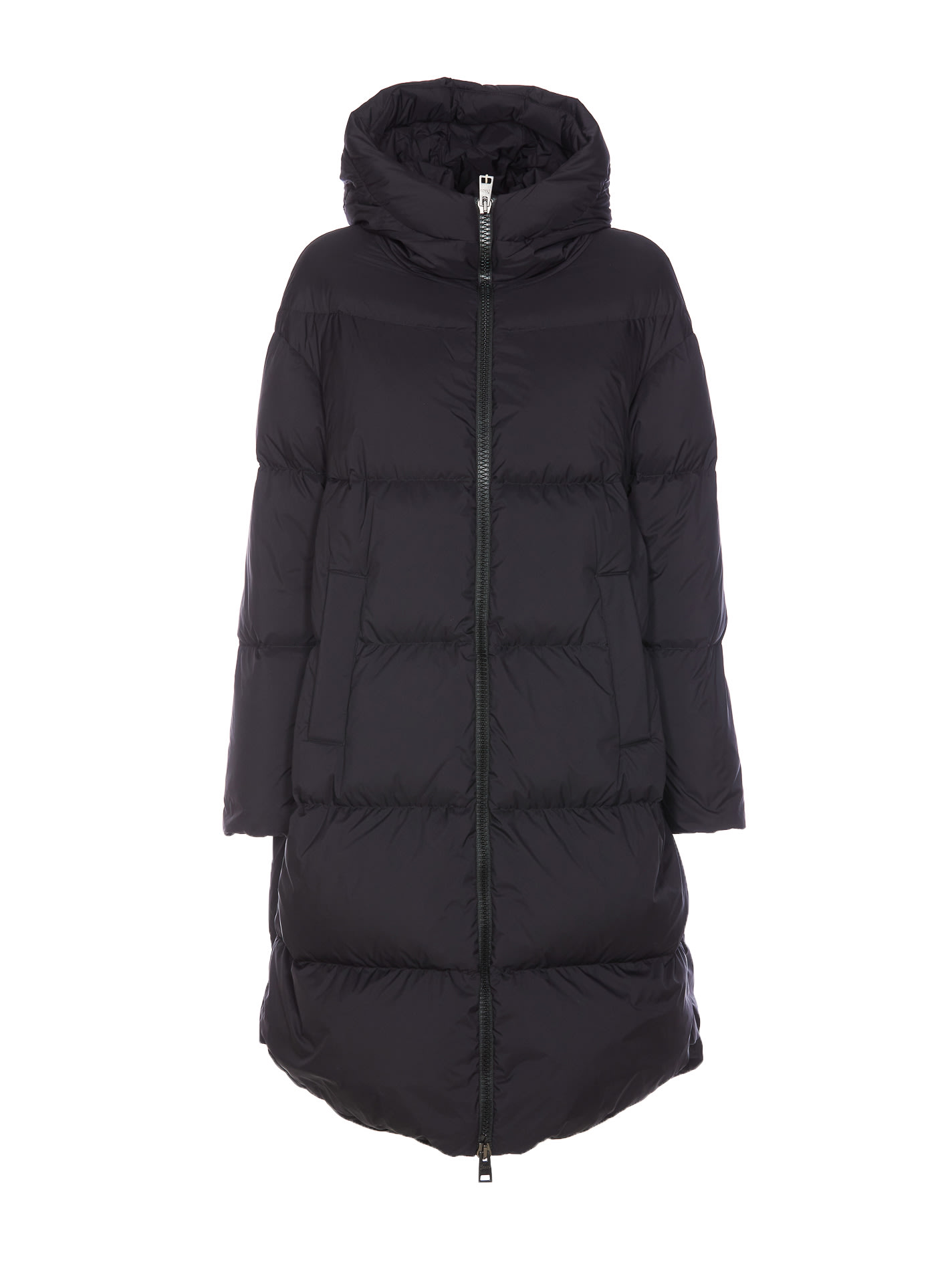 Shop Herno A-shape Down Jacket In Black