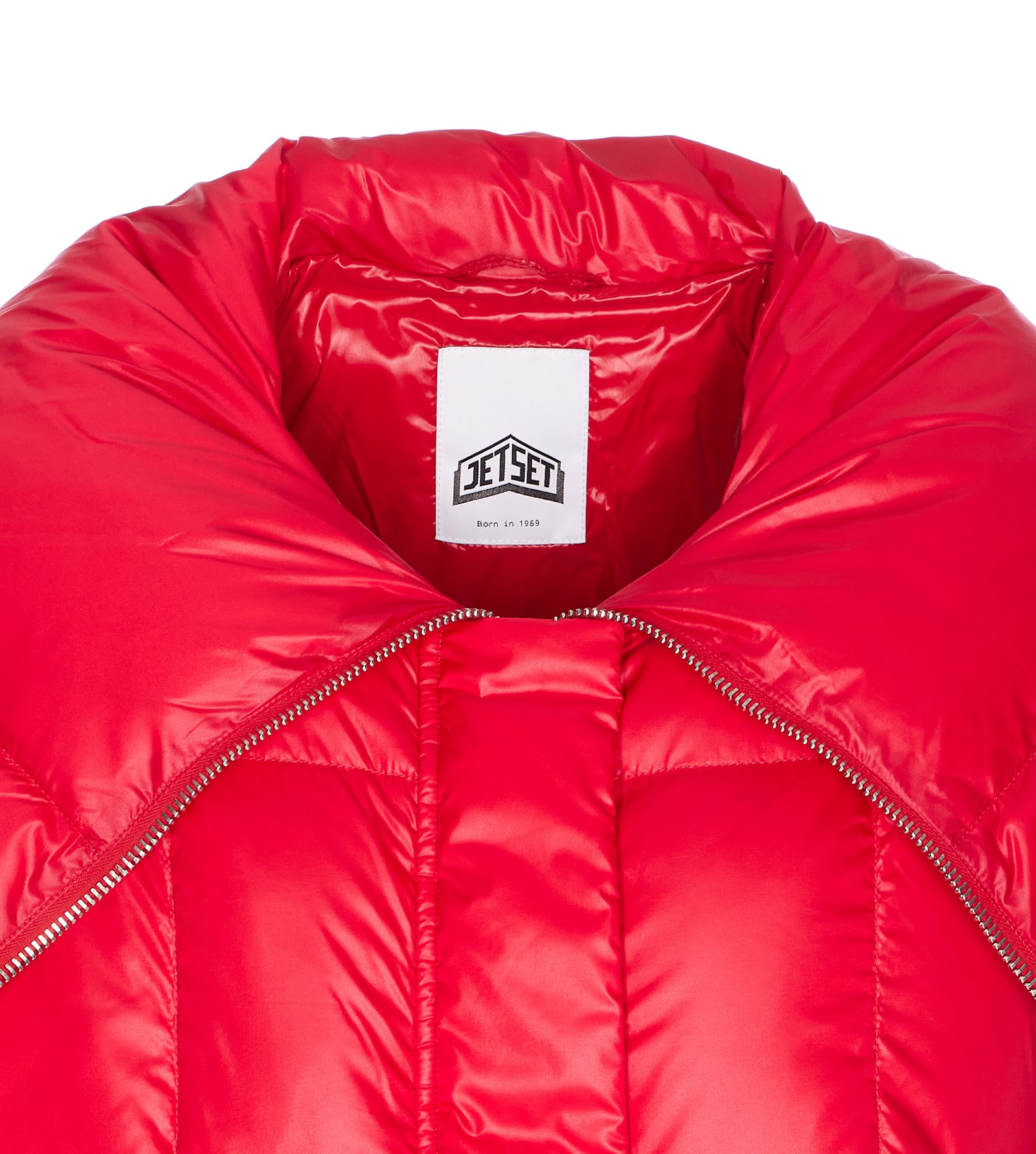 Jet Set Lella City Down Jacket In Red