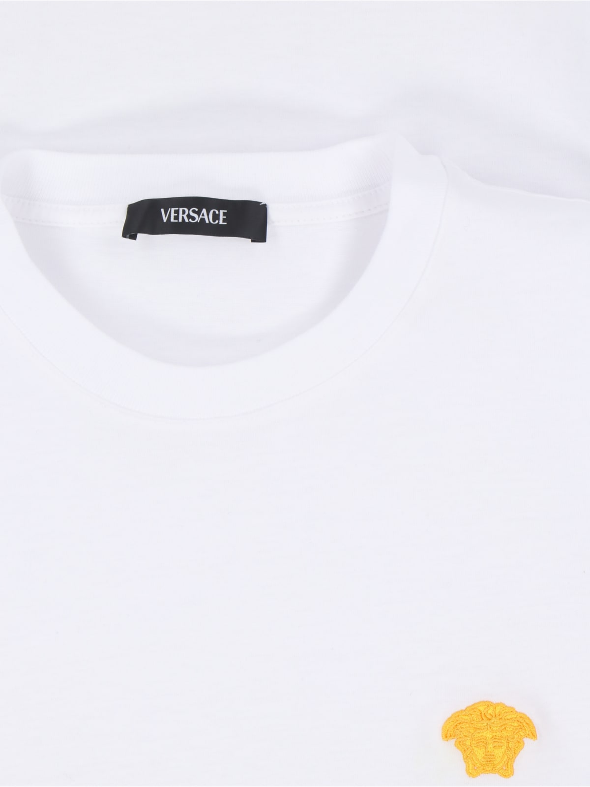 Shop Versace Medusa Logo T-shirt In White