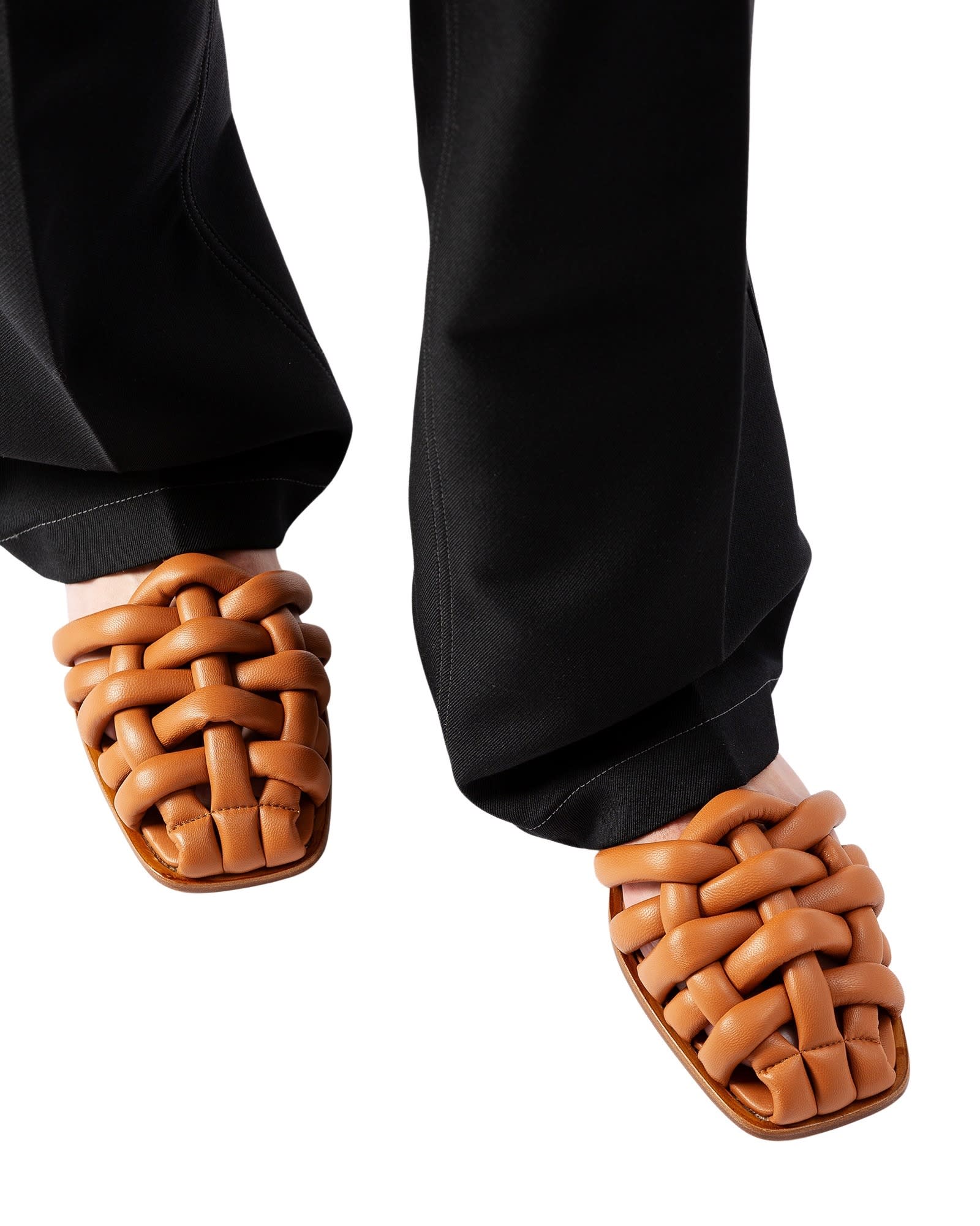 Hereu Cabersa Padded Leather Sandals In Multi