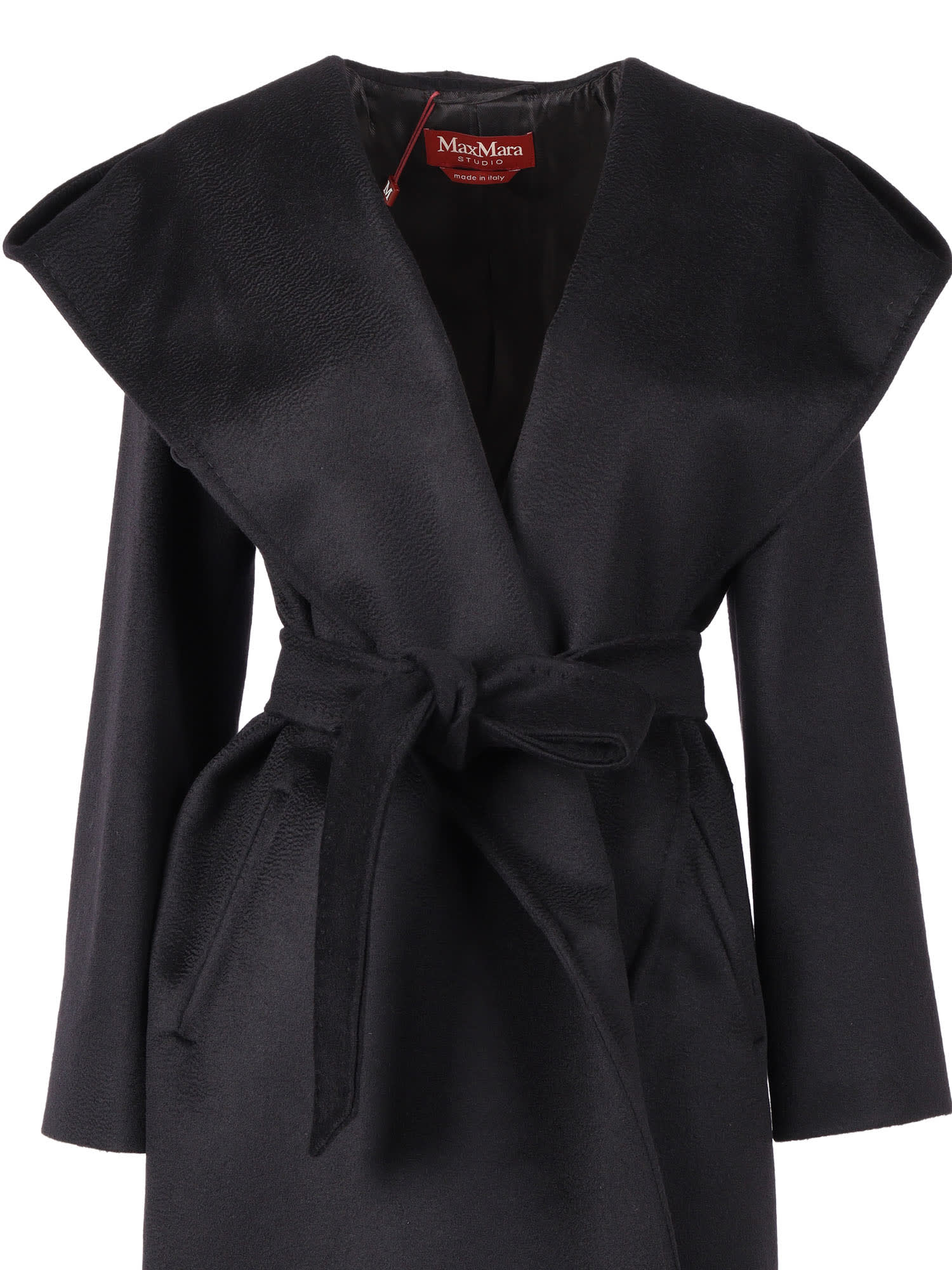 Max Mara Studio Coats In Black