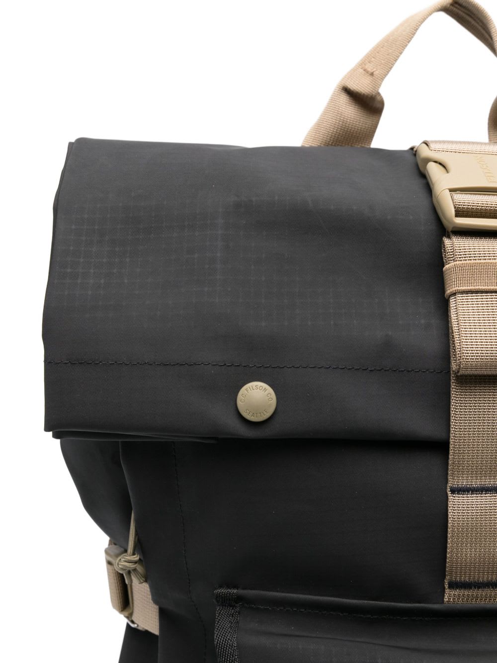 Filson Scout Roll-top Buckle Backpack In Black