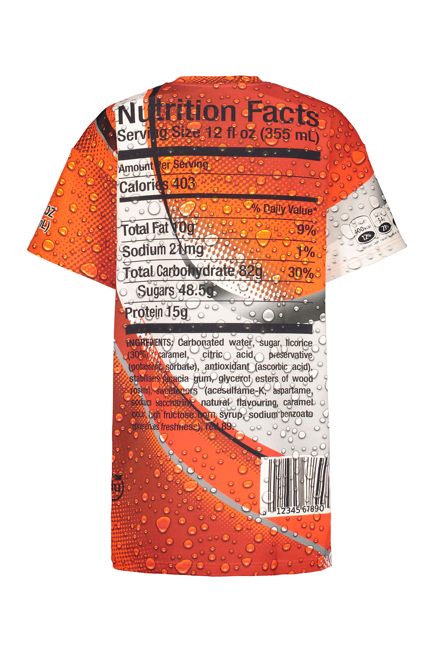 Moschino Coca Cola Cotton T-shirt Dress In Black