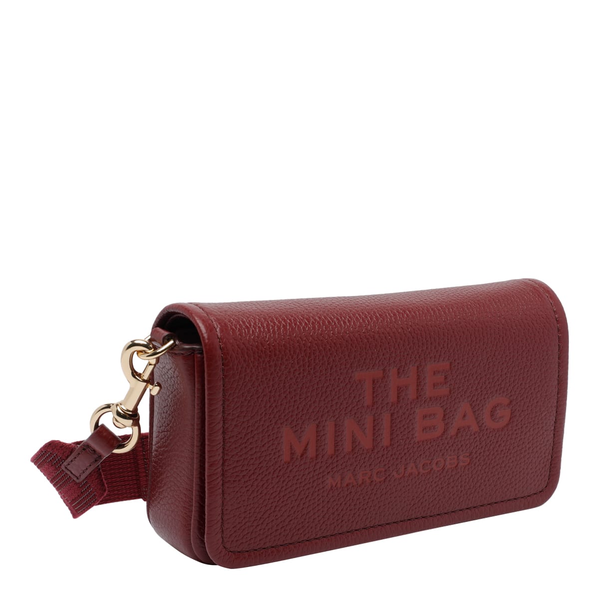 Marc Jacobs Mini Leather Shoulder Bag With Adjustable Strap In Red