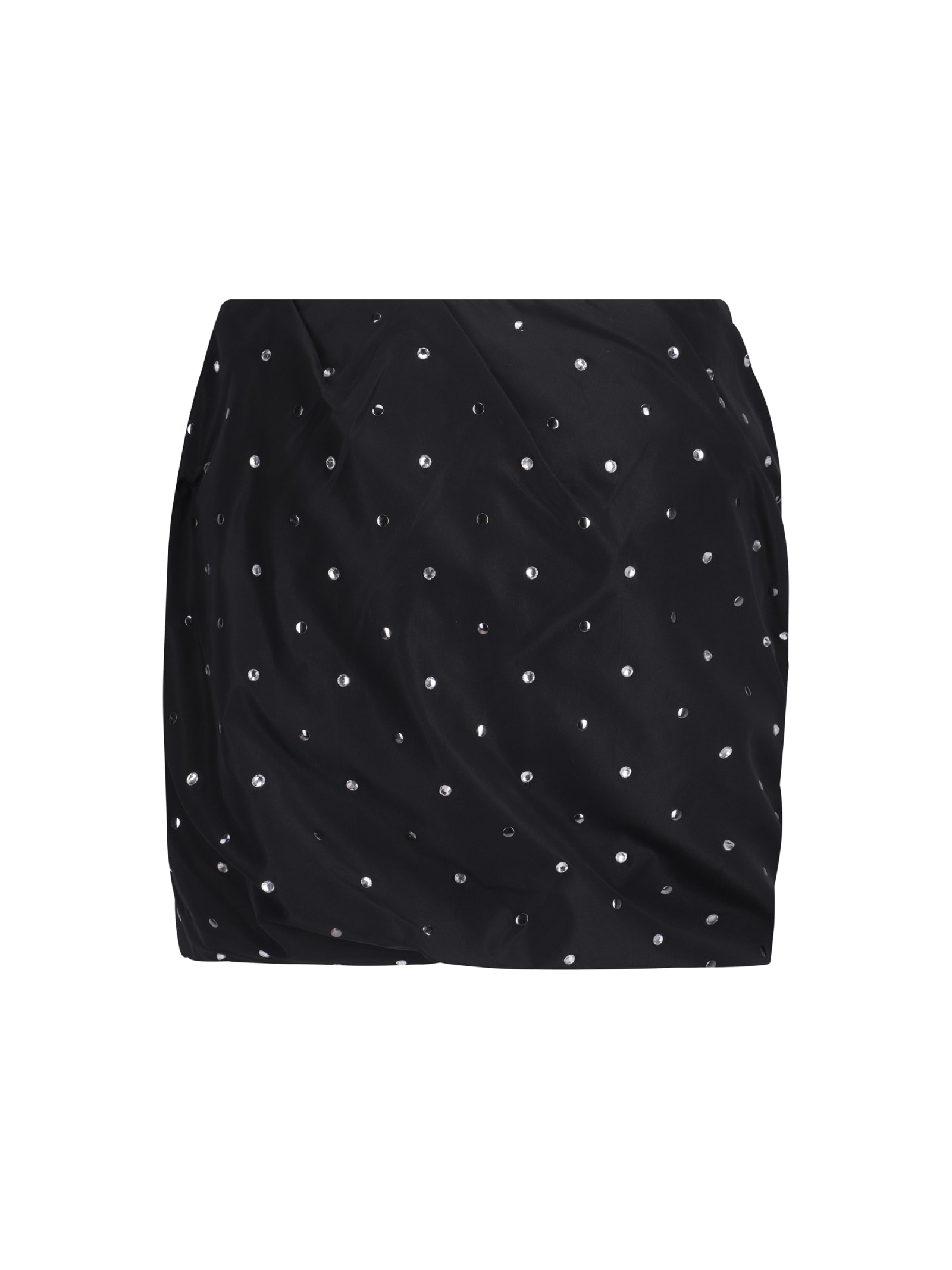 Shop Pinko Mini Skirt In Nero Limousine