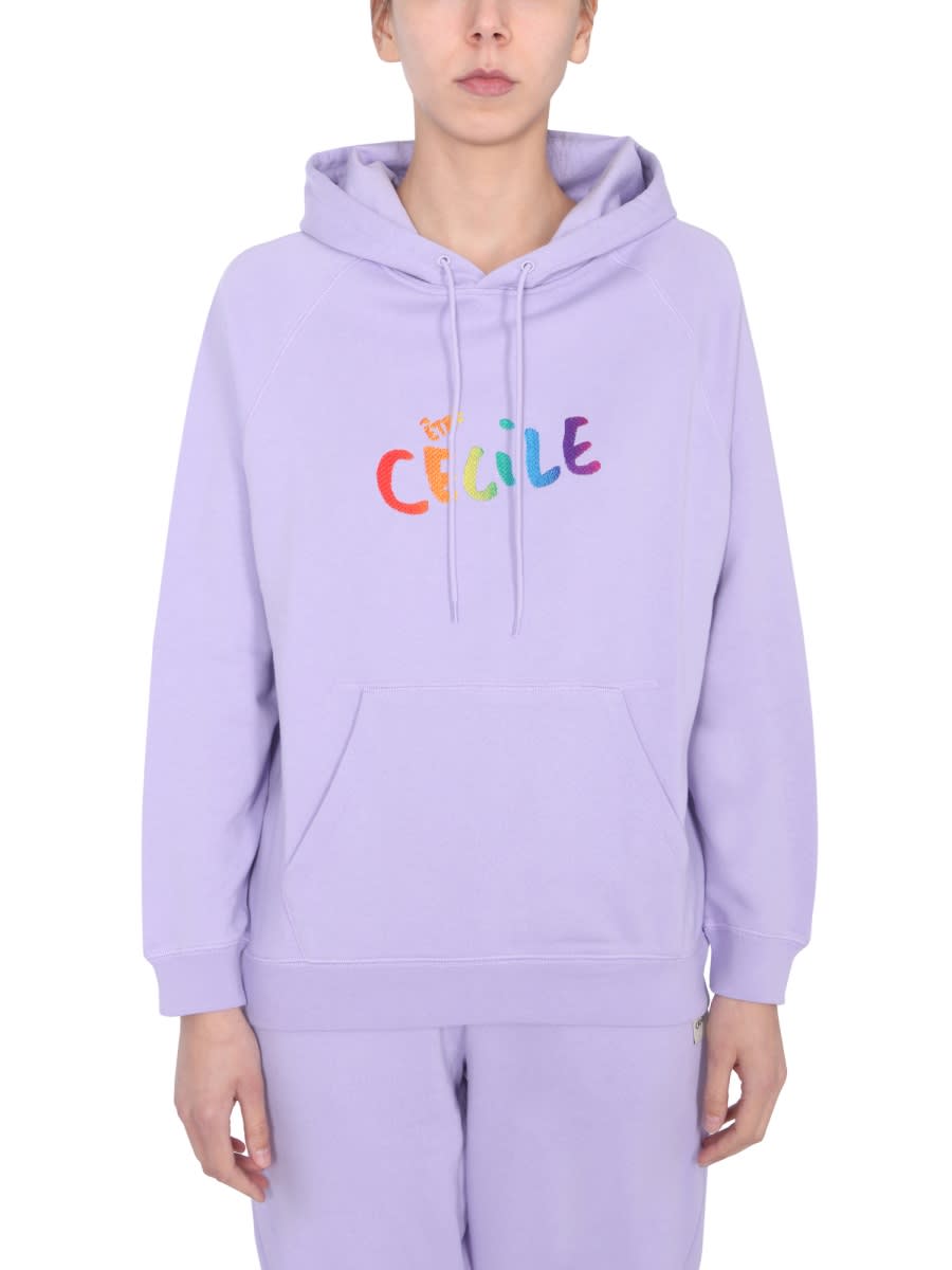 Shop Etre Cecile Hoodie In Lilac