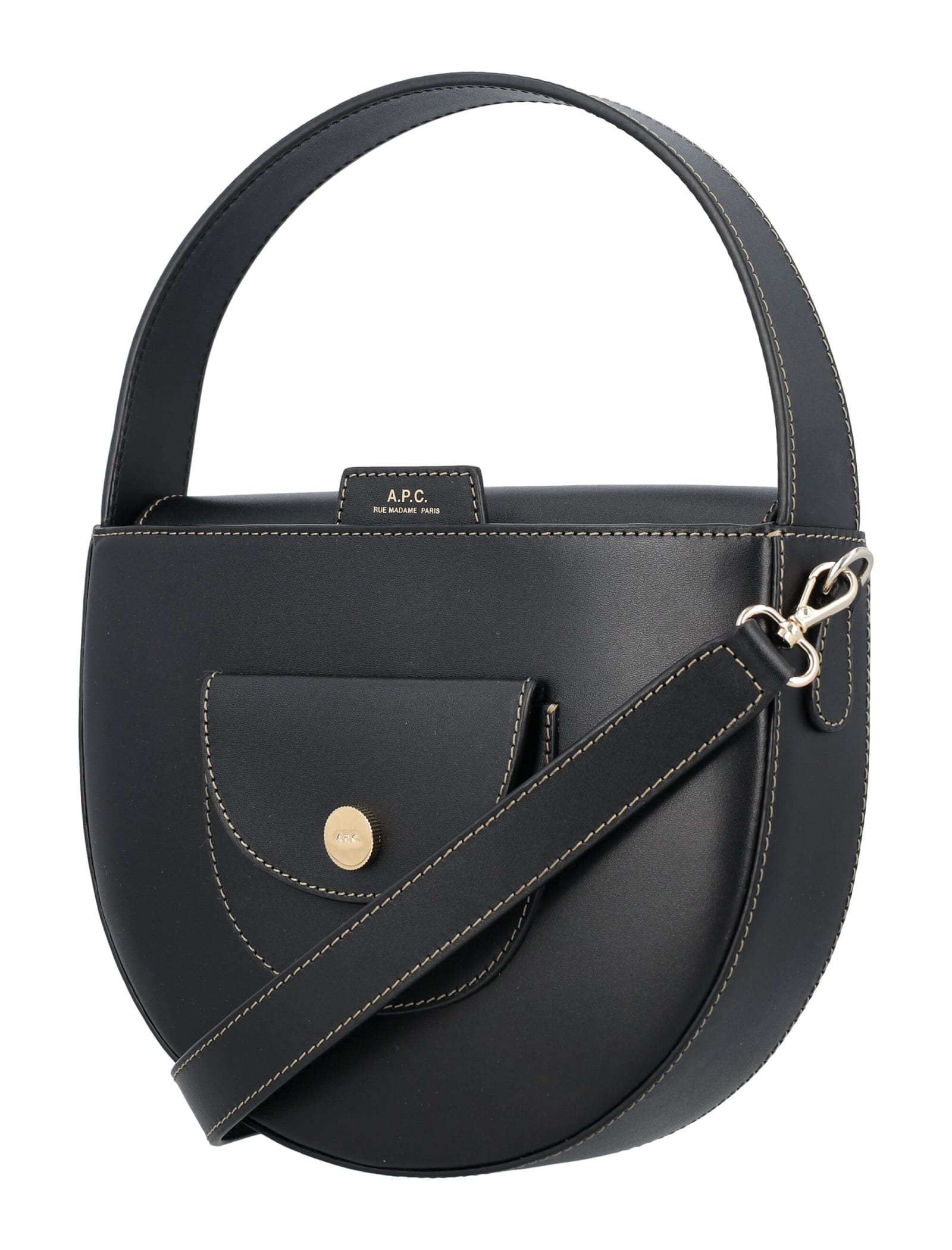 Shop Apc Le Pocket Small Bag In Black