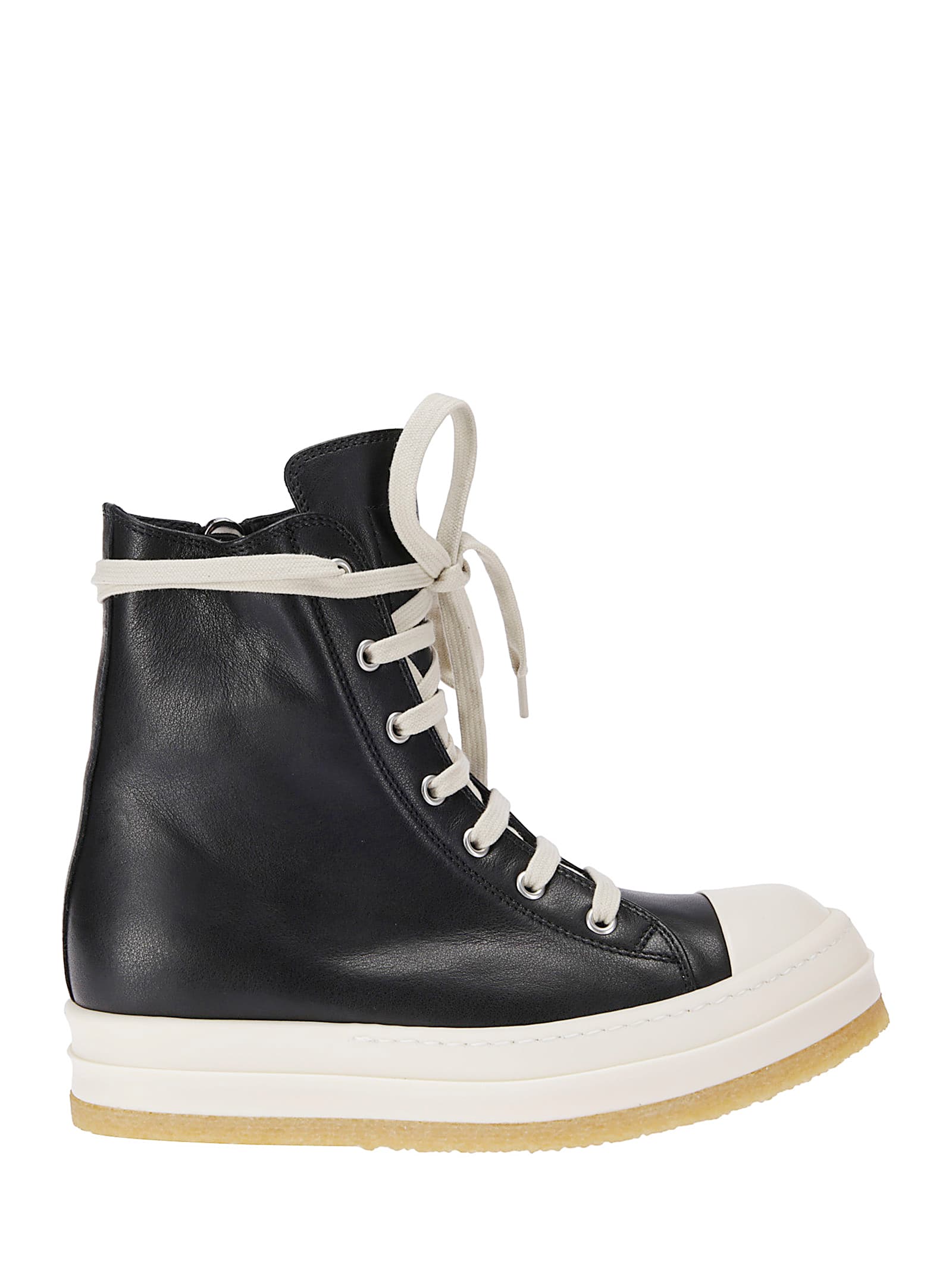 Rick Owens High-top Sneakers With Zip In Multi