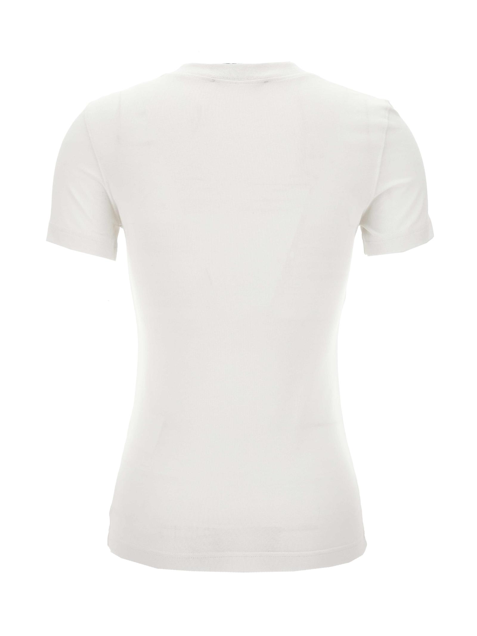 Versace Jeans Couture Upside Down-logo Cotton T-shirt In White