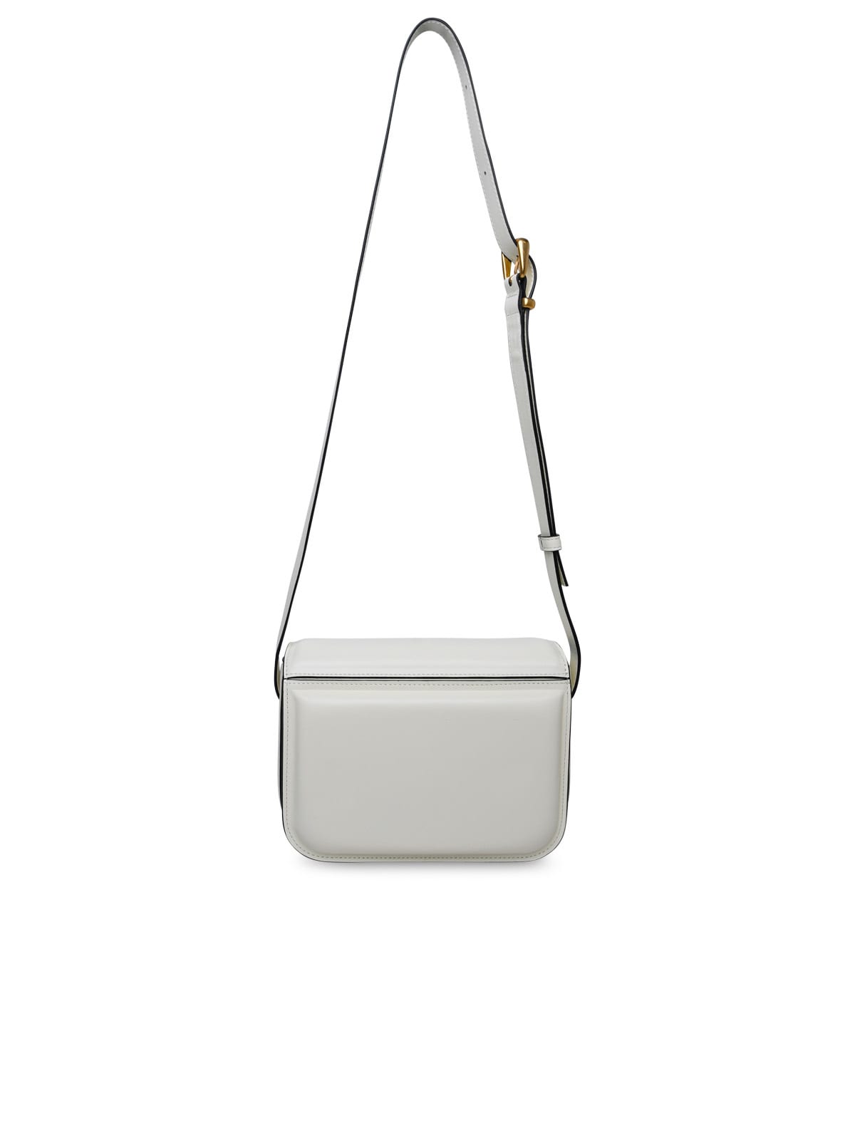 Wandler Medium Oscar Trunk Bag In White Calf Leather In Luck