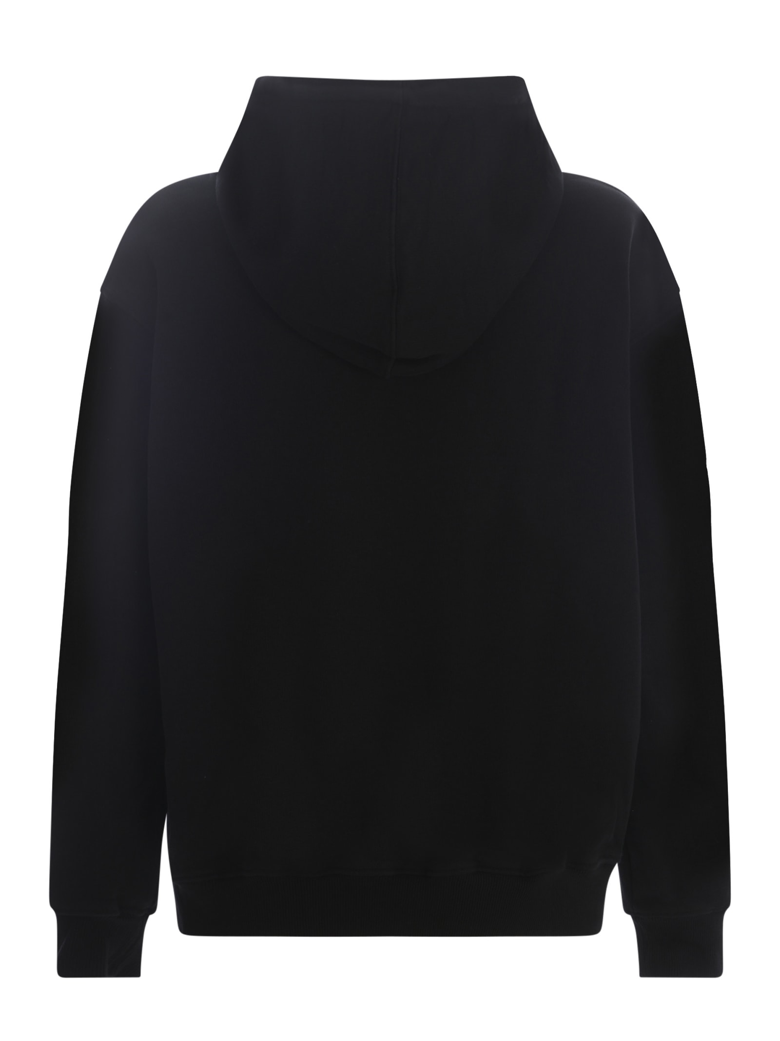 Shop Drôle De Monsieur Hooded Sweatshirt Drole De Monsieur In Cotton In Nero