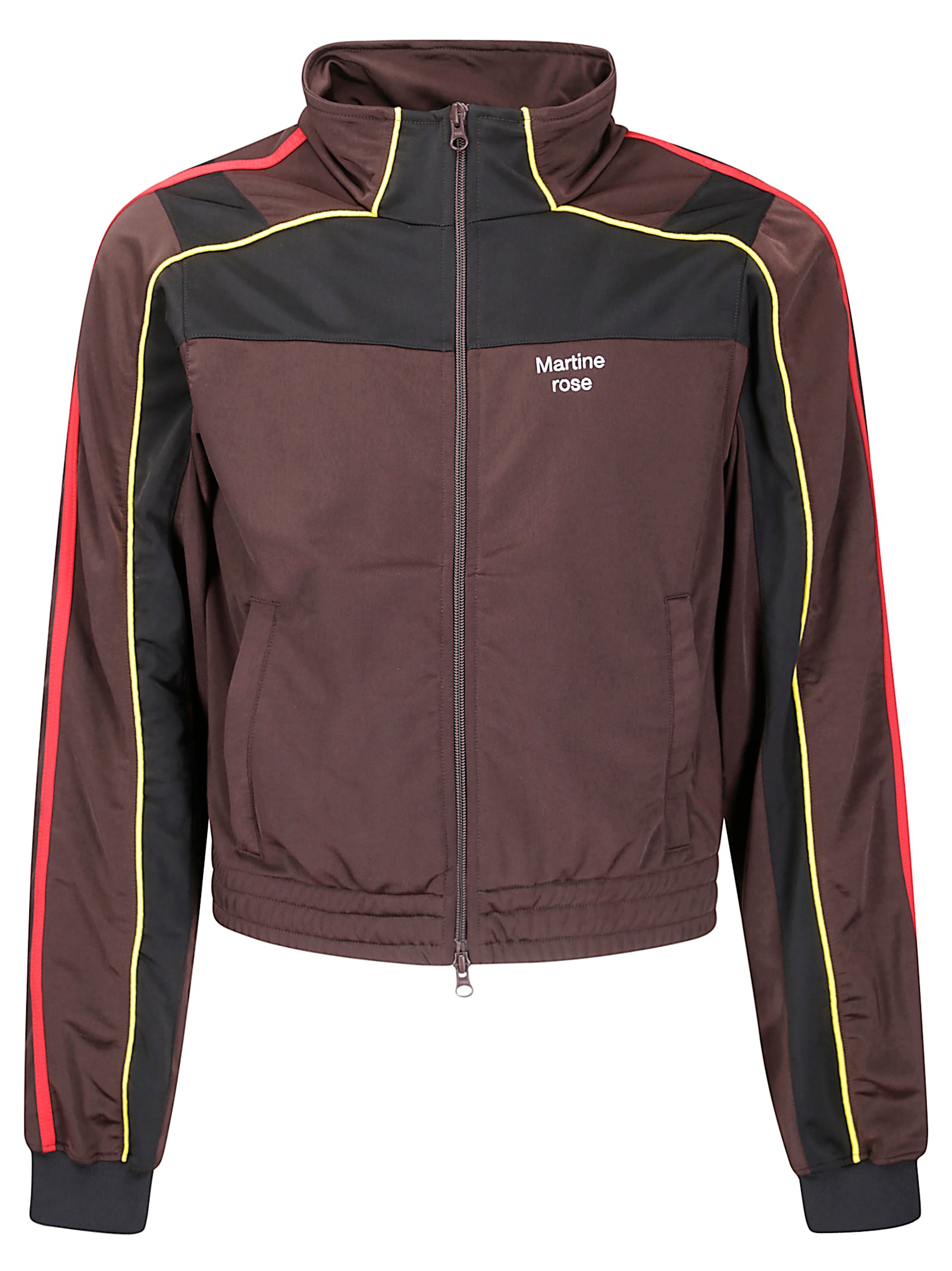 Martine Rose Men Shrunken Track Jacket In Brown