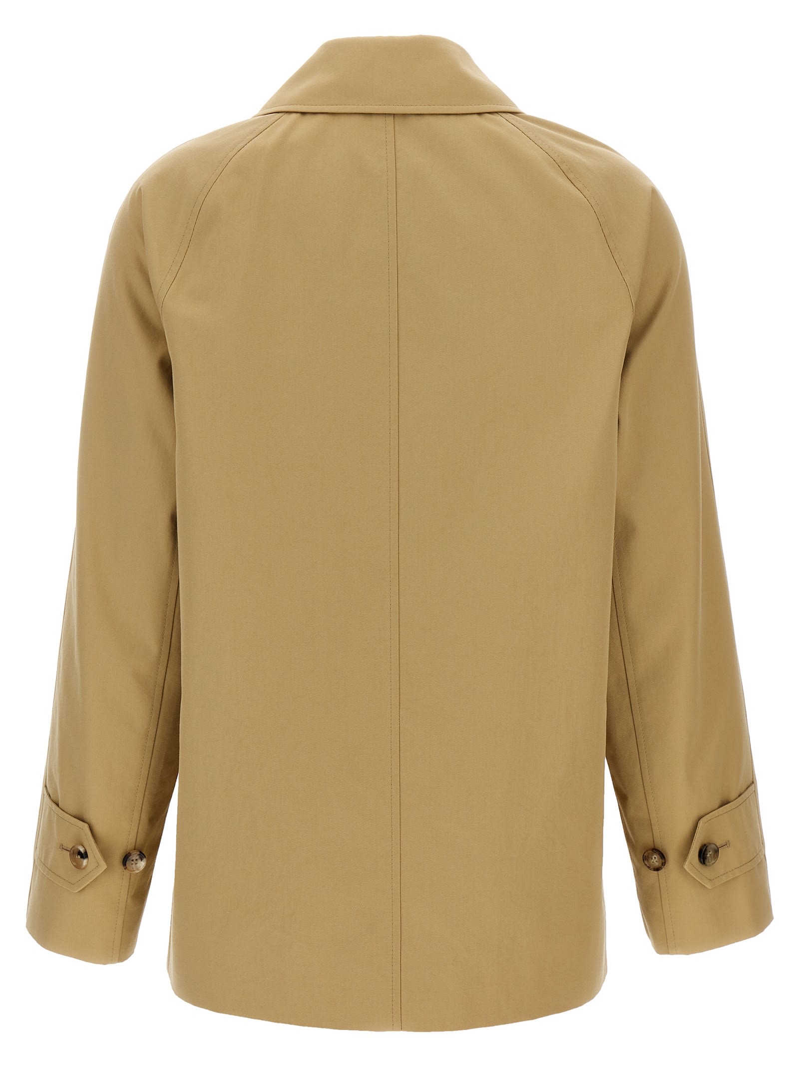 BURBERRY GABARDINE SHORT TRENCH COAT 