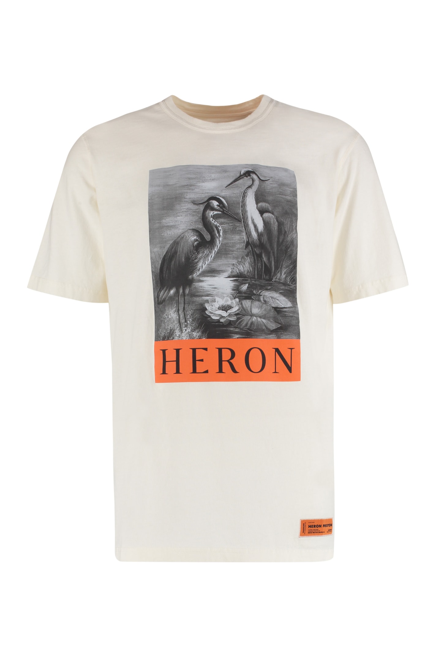 HERON PRESTON Printed Cotton T-shirt