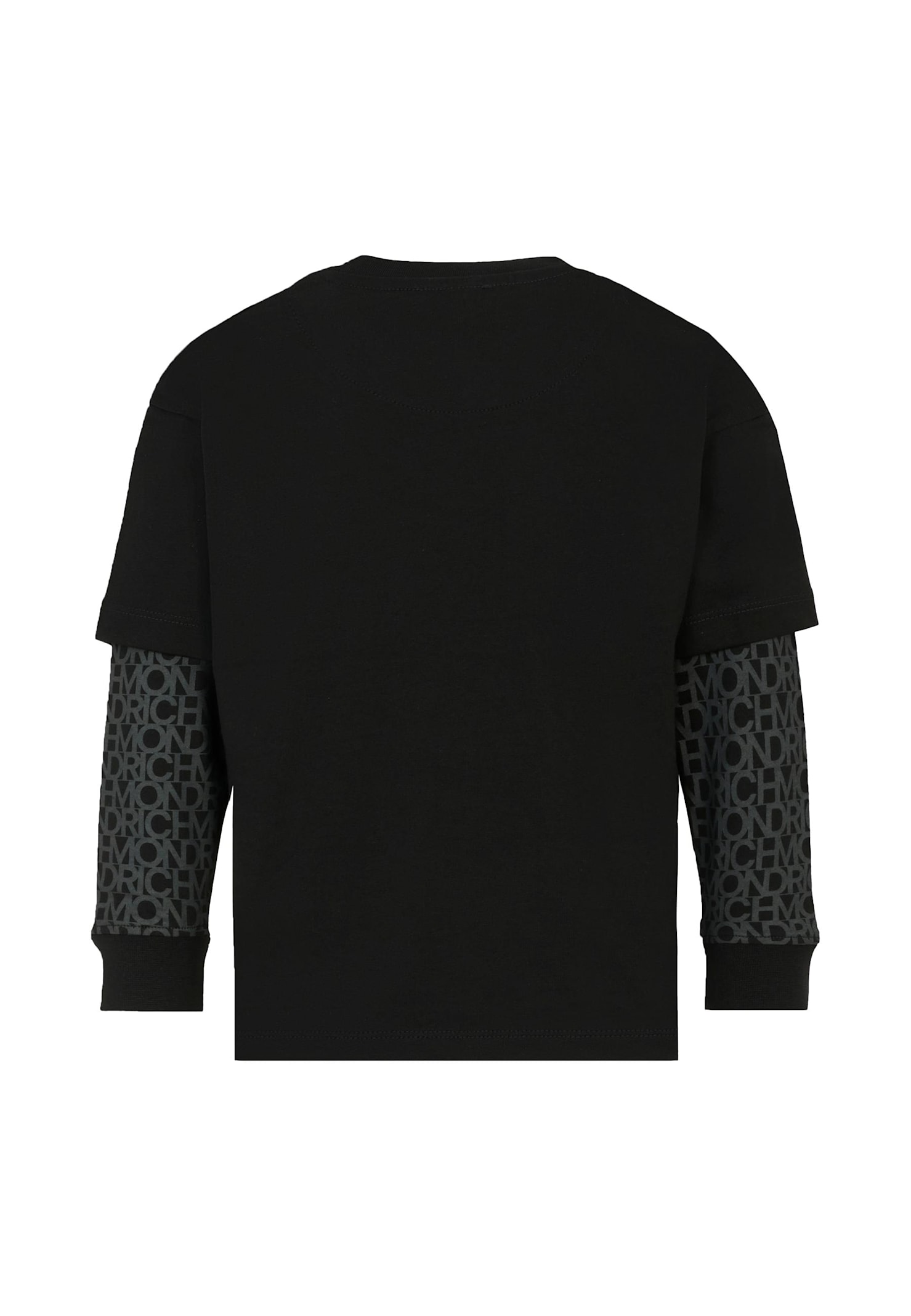 Richmond Black T-shirt For Boy With Logo In Black