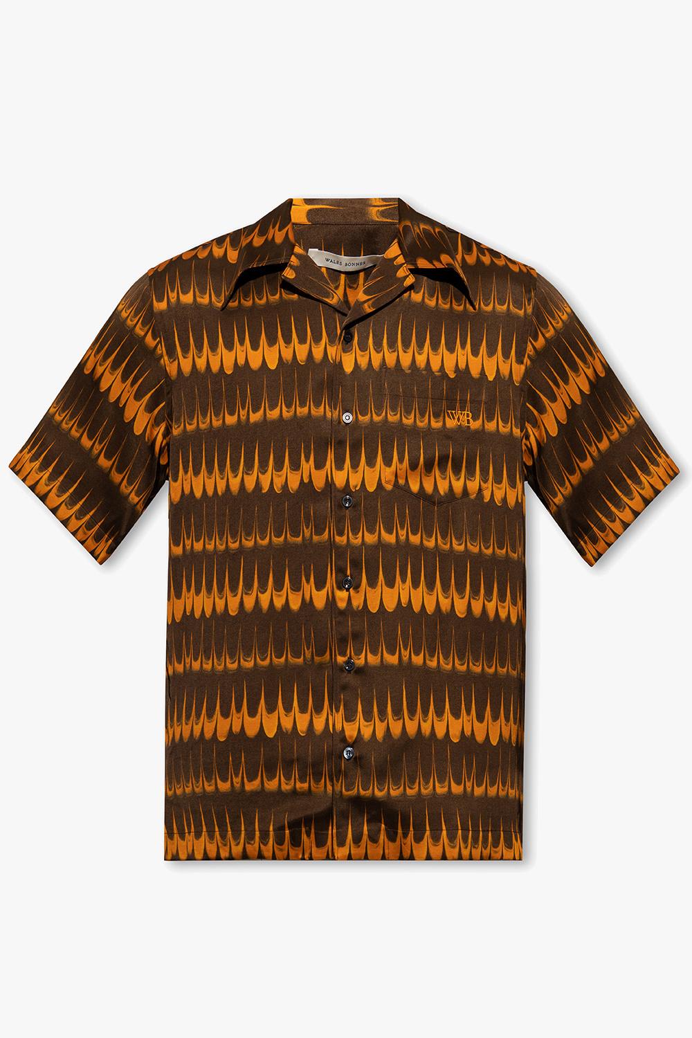 Shop Wales Bonner Rhythm Shirt In Orange