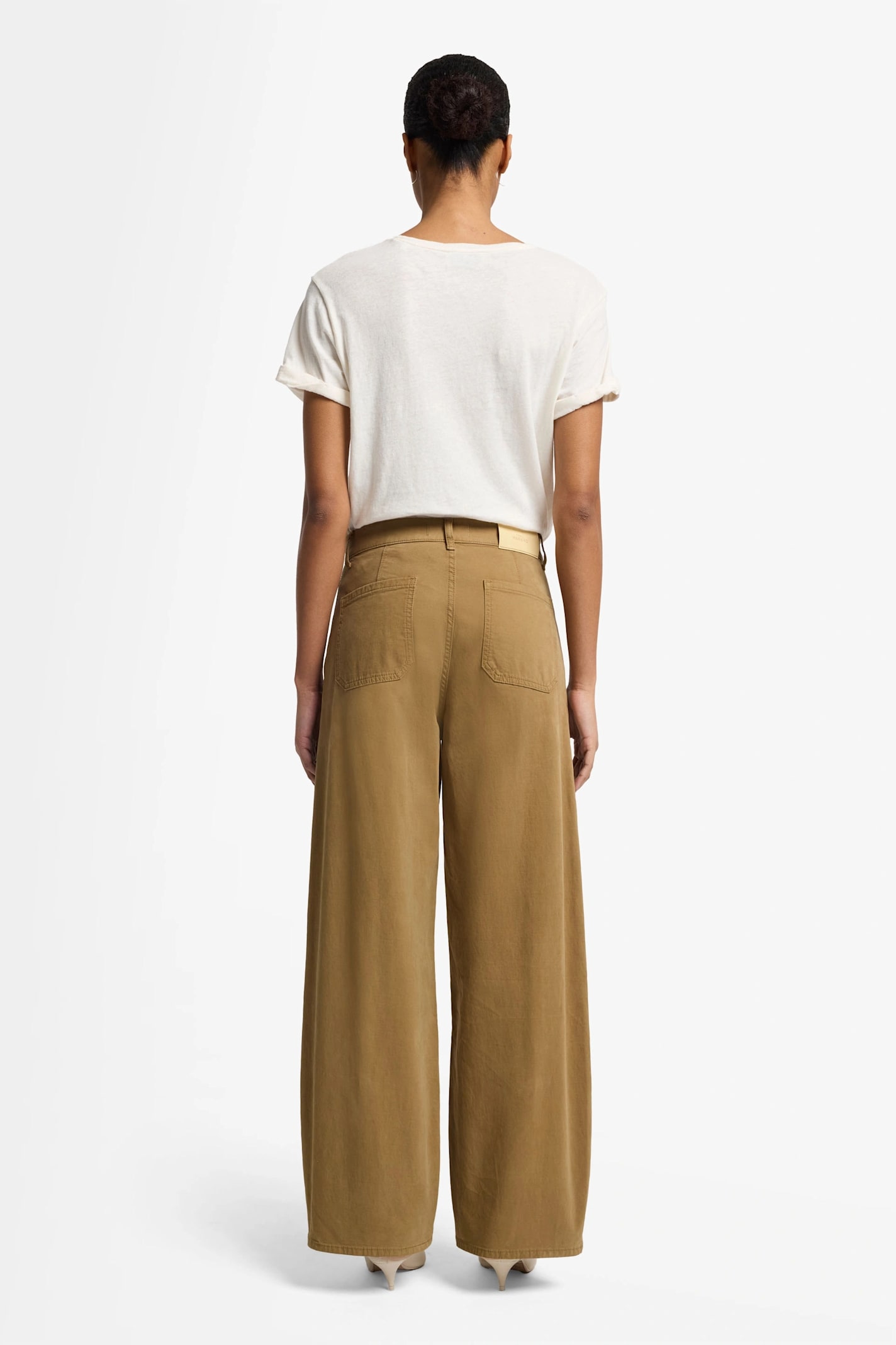 7 For All Mankind Bonnie Trouser Twill Sand Storm In Brown