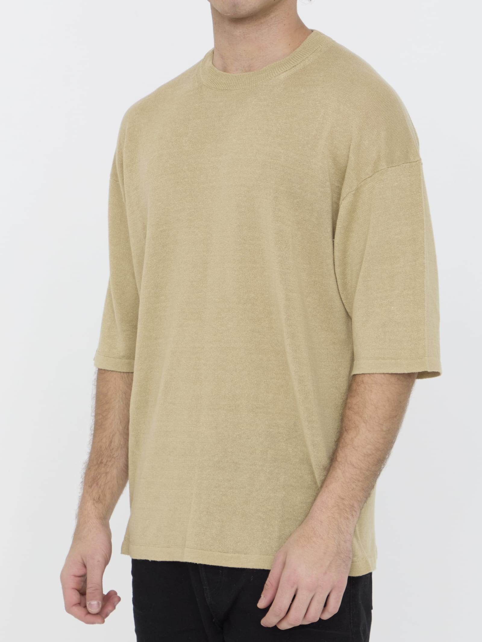 Shop Roberto Collina Linen Jumper In Beige