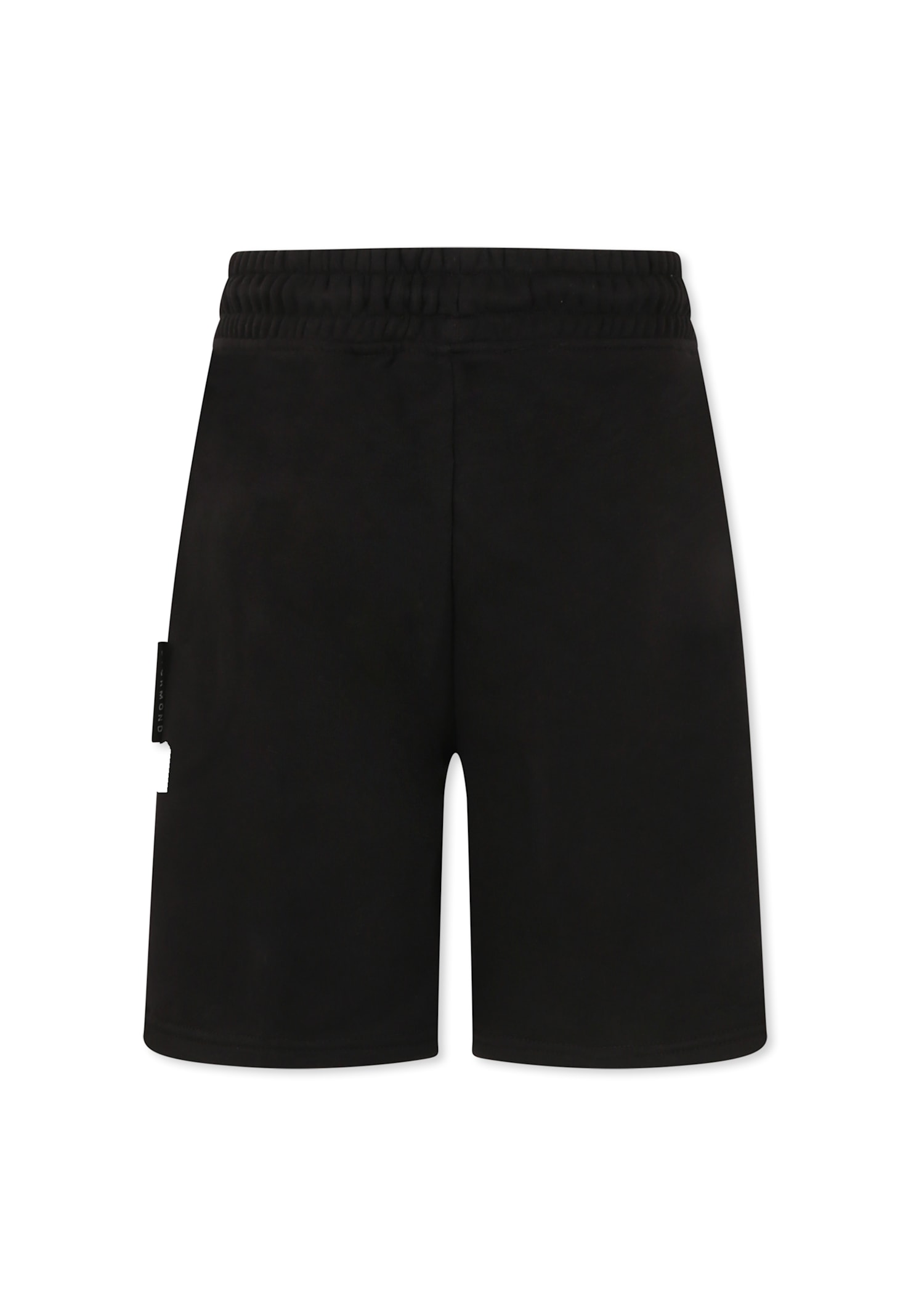 Richmond Black Short For Boy With Logo In Black