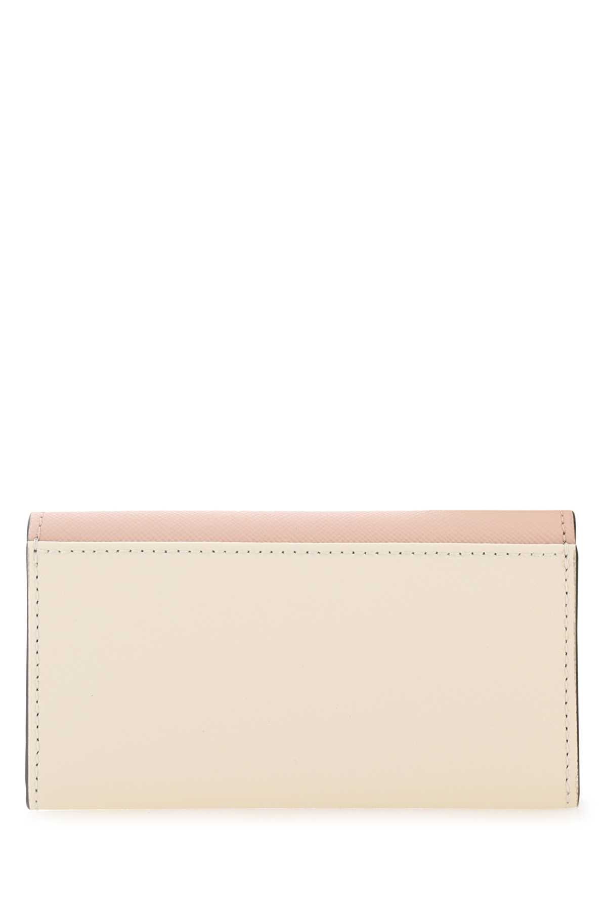 Marni Two-tone Leather Key Chain Case In Z605m