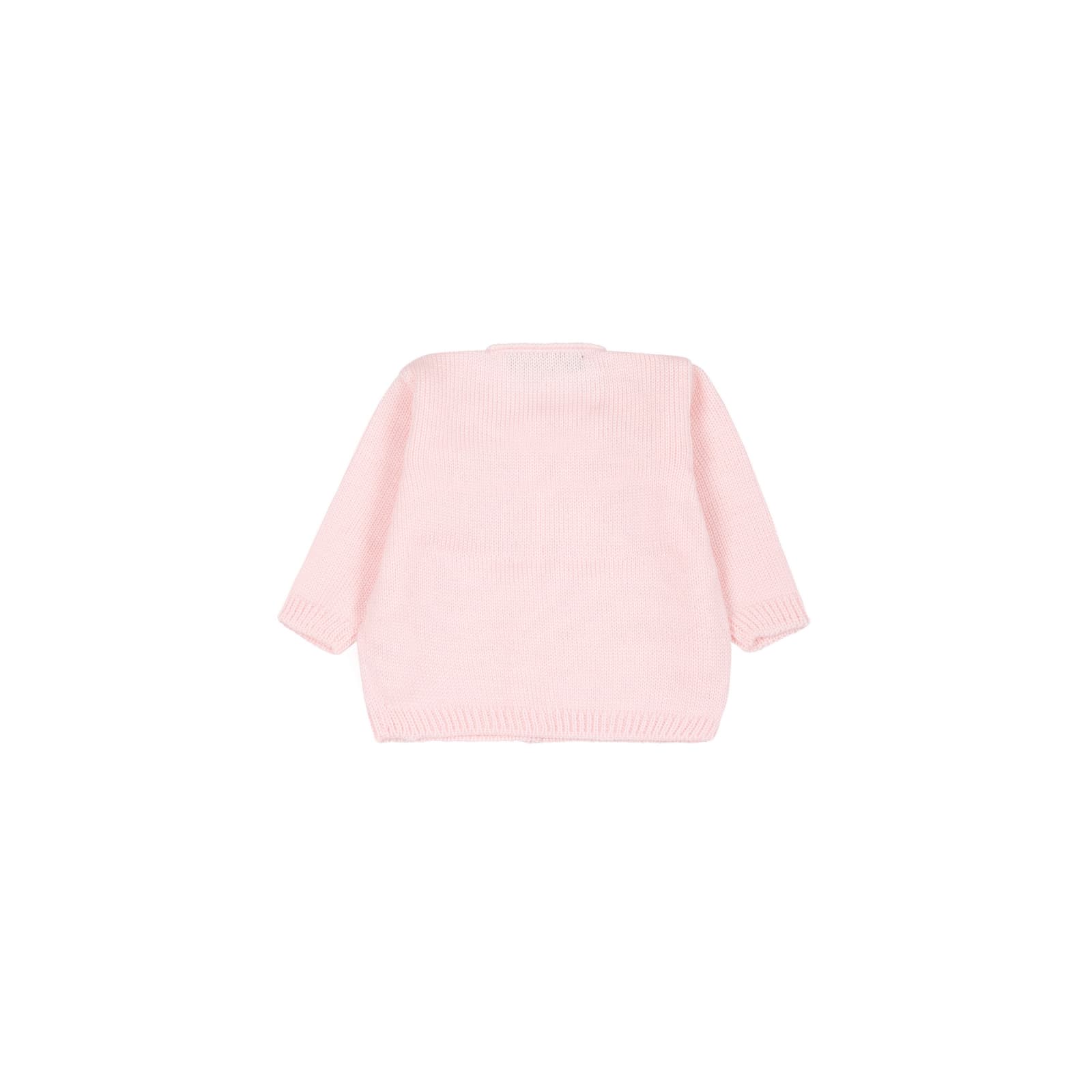 Shop Little Bear Pink Cardigan For Baby Girl