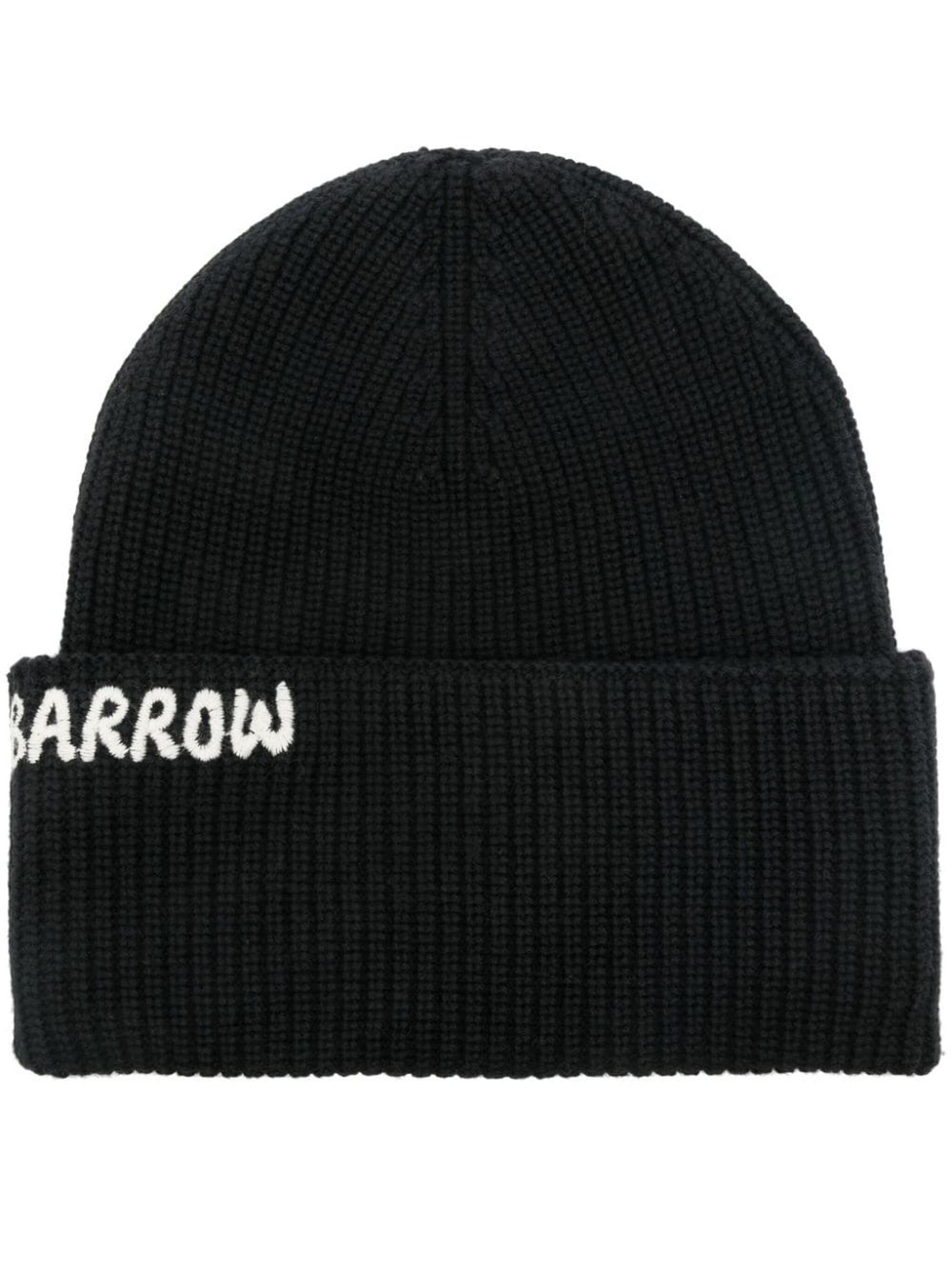 Black Cotton Blend Beanie