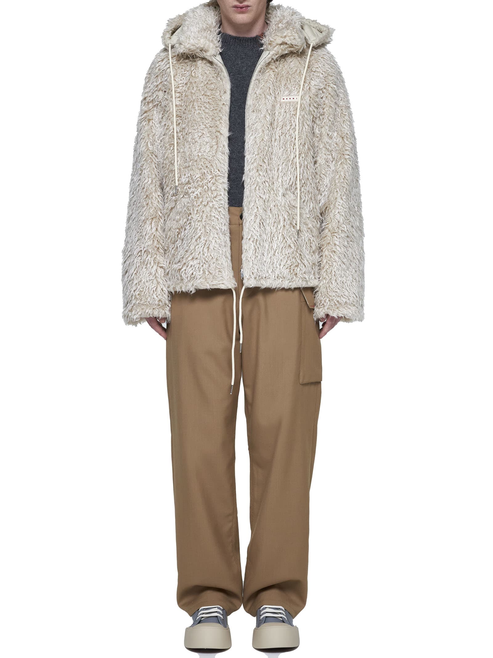 Shop Marni Jacket In Glass