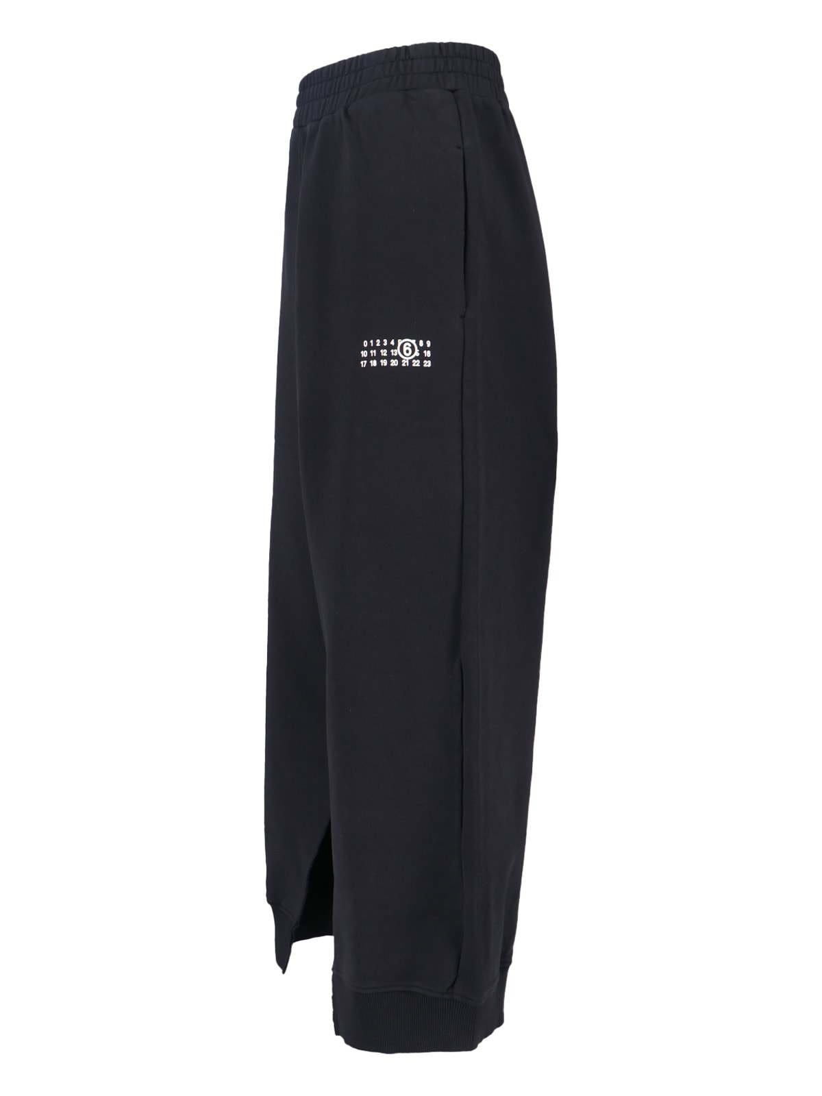 Mm6 Maison Margiela Numeric Track Pants In Black