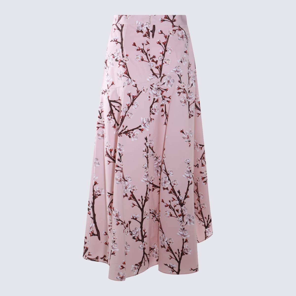 Shop Alexander Mcqueen Violet Cotton Skirt In Ice Pink
