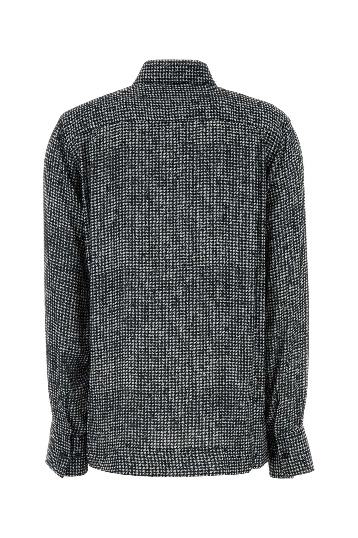 Ermanno Scervino Embroidered Viscose Shirt In Gray