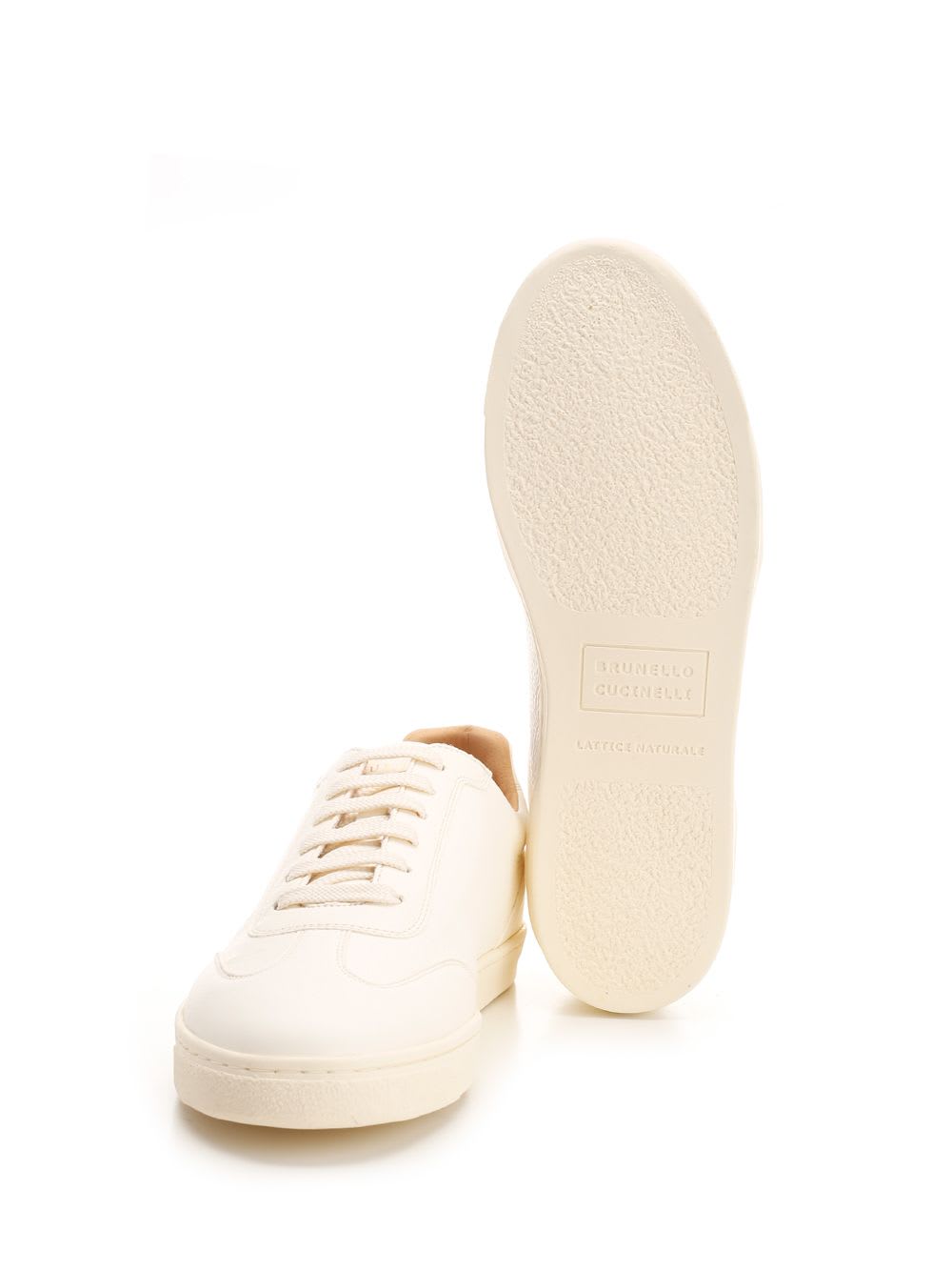 Shop Brunello Cucinelli Deerskin Sneaker In White