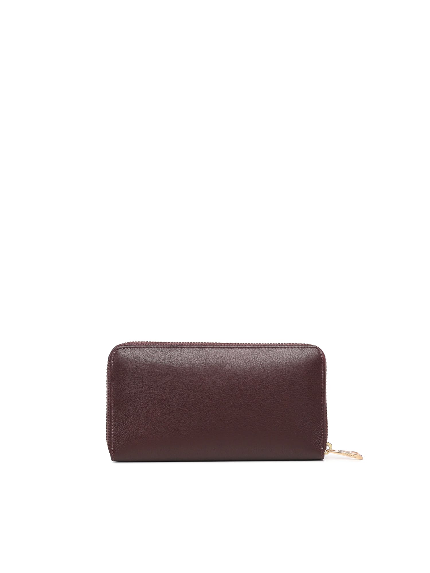 Biasia Leather Wallet With Logo In Brown