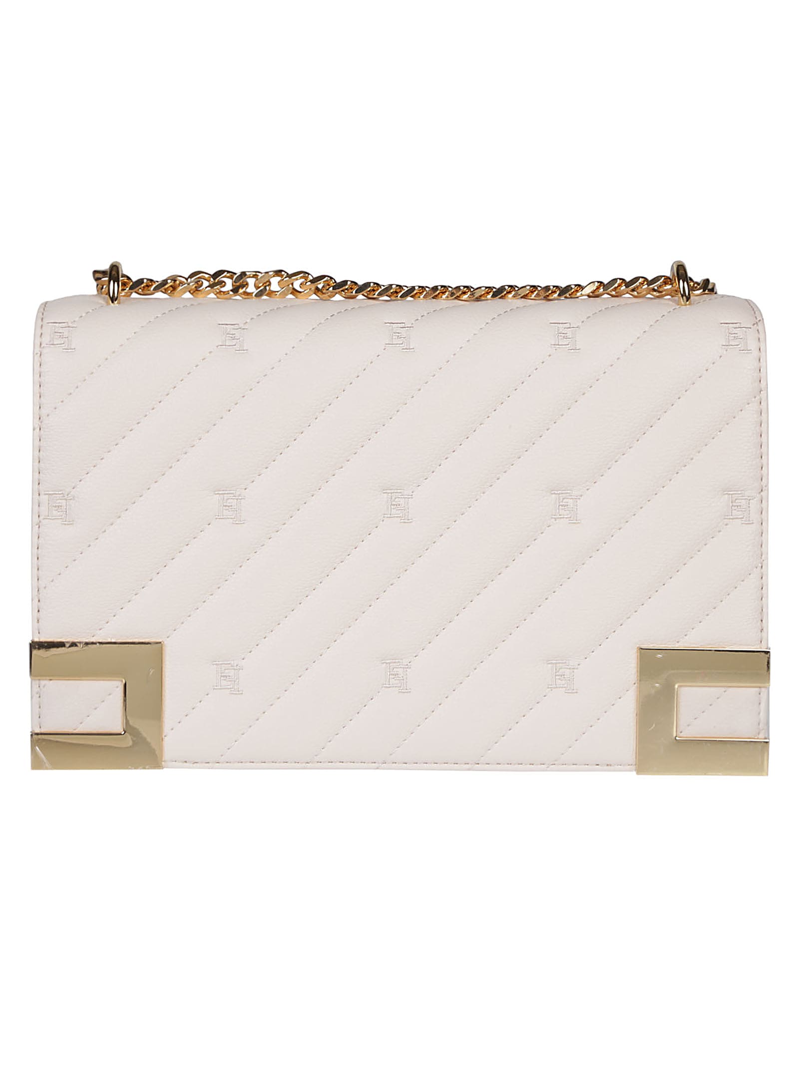 Shop Elisabetta Franchi Big Bag In Lattice