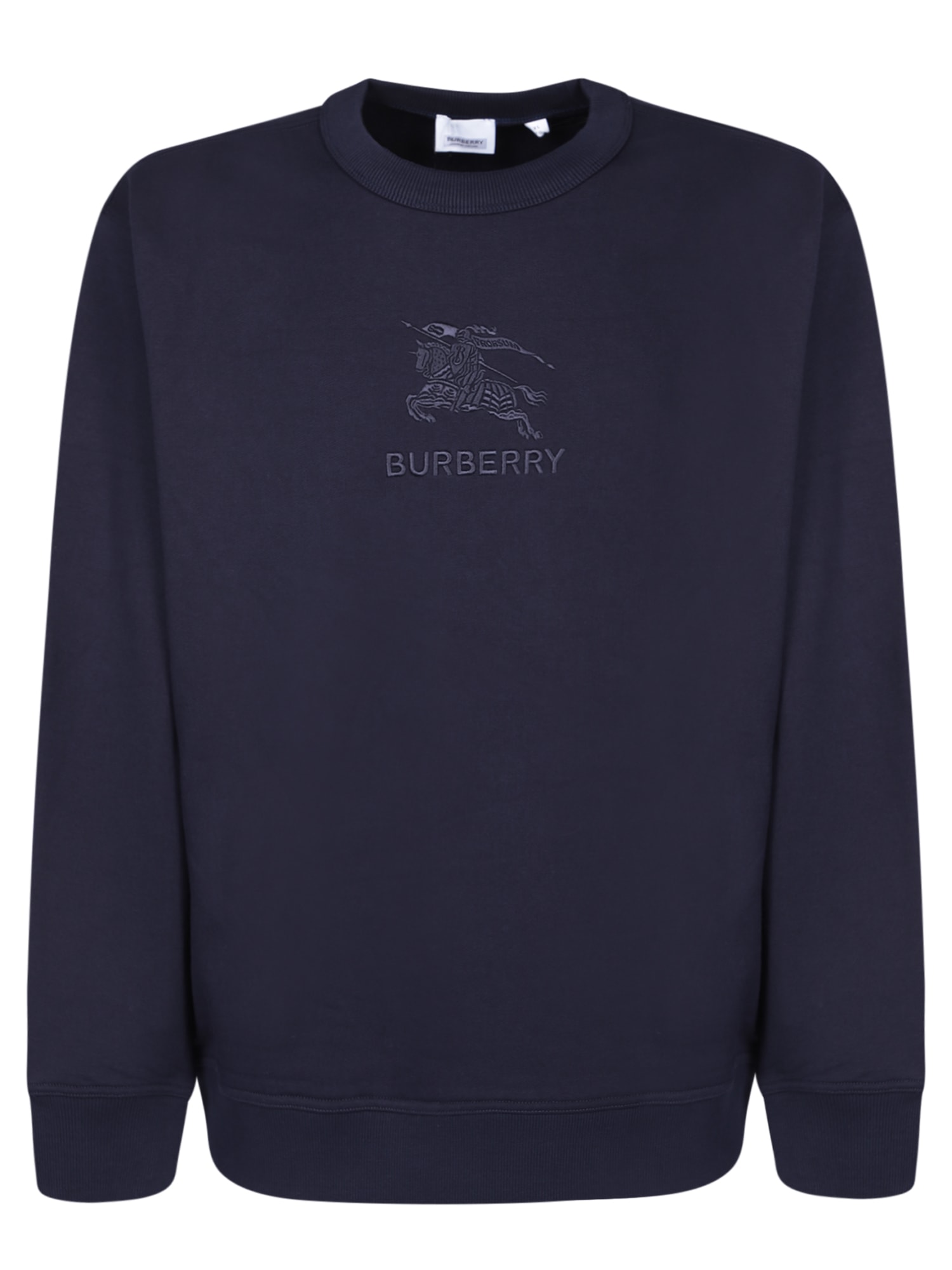 Shop Burberry Ekd Blue Crew-neck Sweatshirt