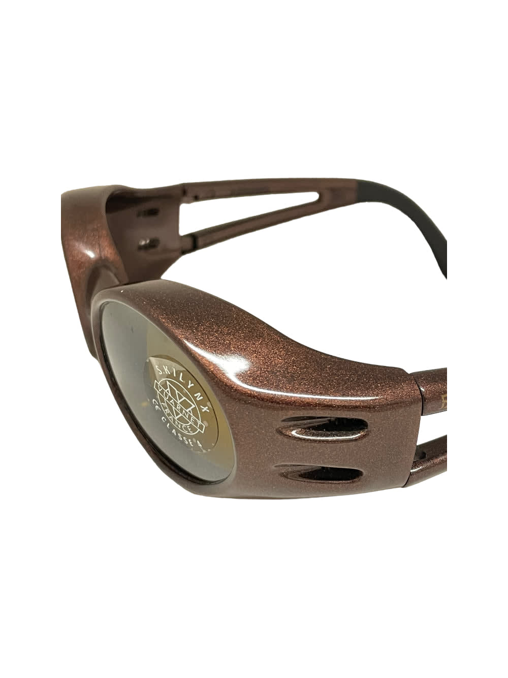 Shop Vuarnet Pouilloux - Glitter Brown Sunglasses
