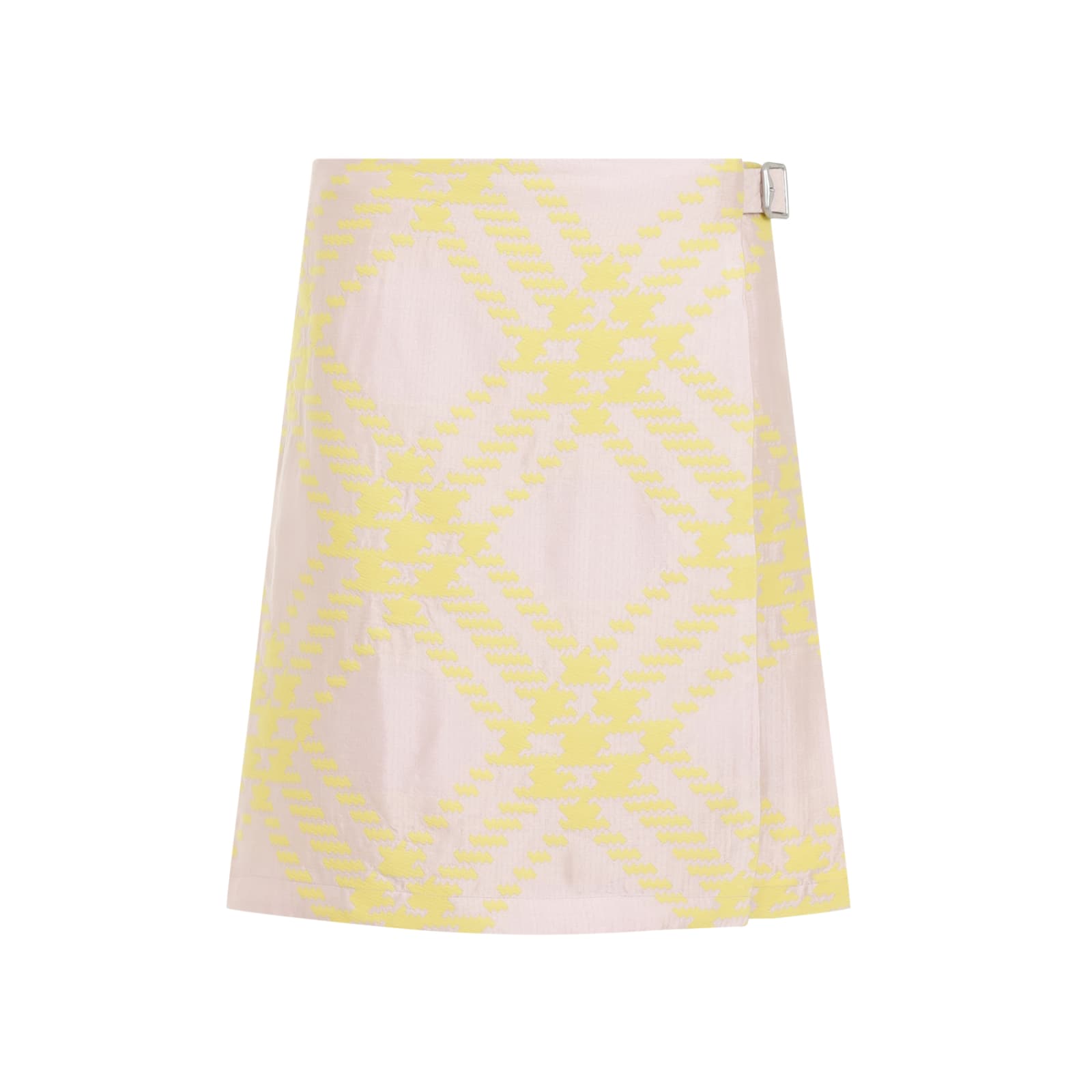 Shop Burberry Skirt In Sherbet Ip Check