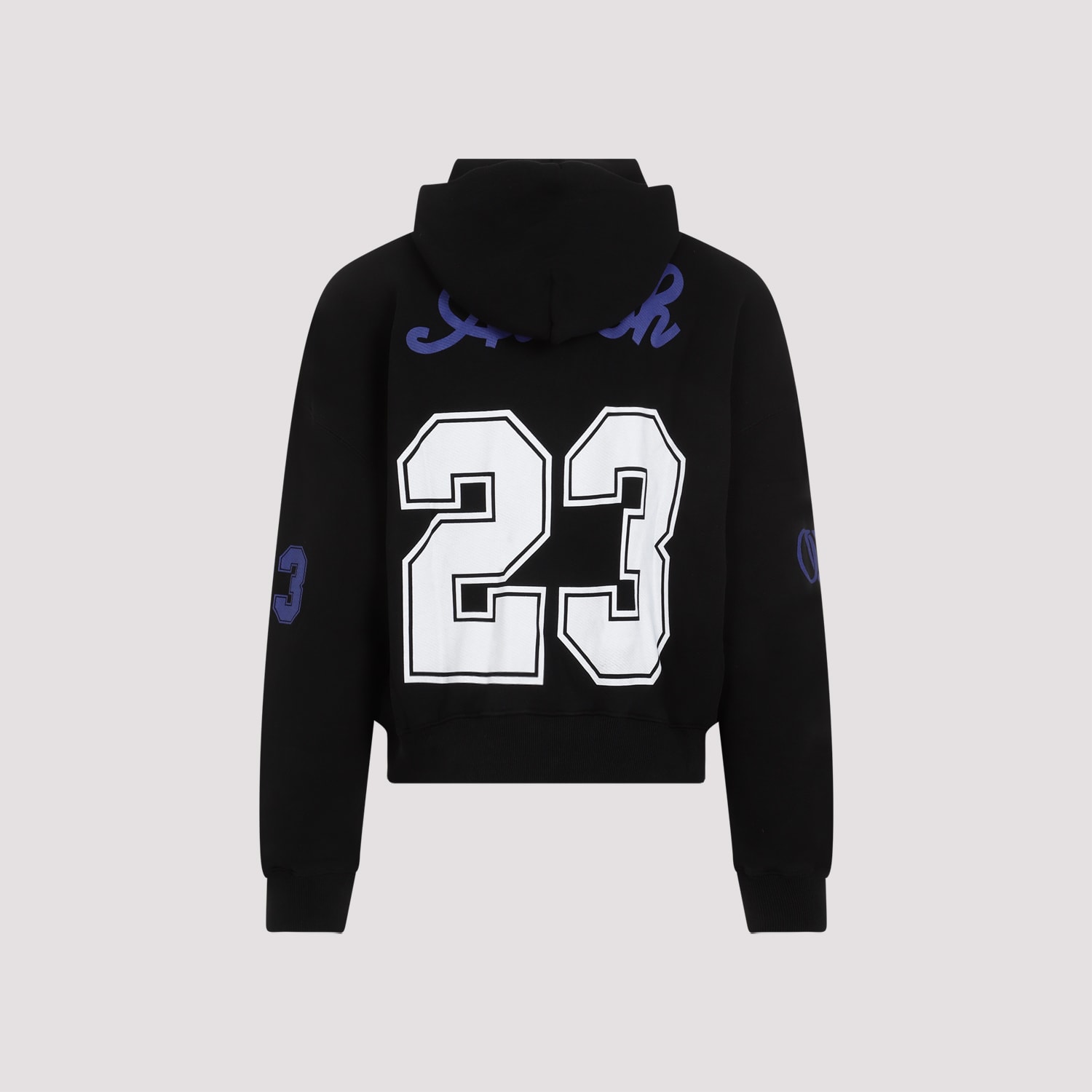 Shop Off-white Football Over Hoodie In Black White