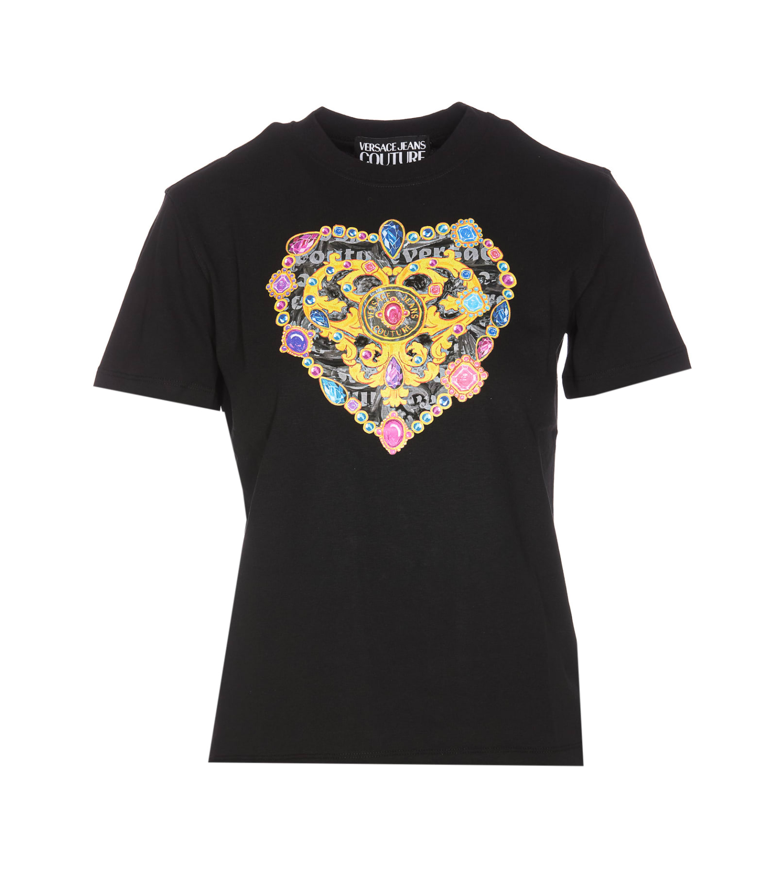 Shop Versace Jeans Couture Heart Couture T-shirt