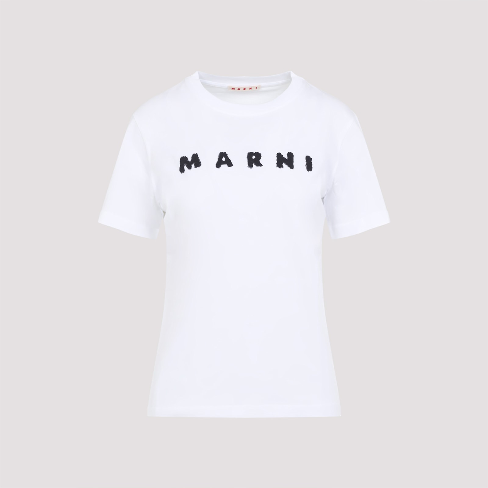 Marni Logo Short-sleeved T-shirt In White