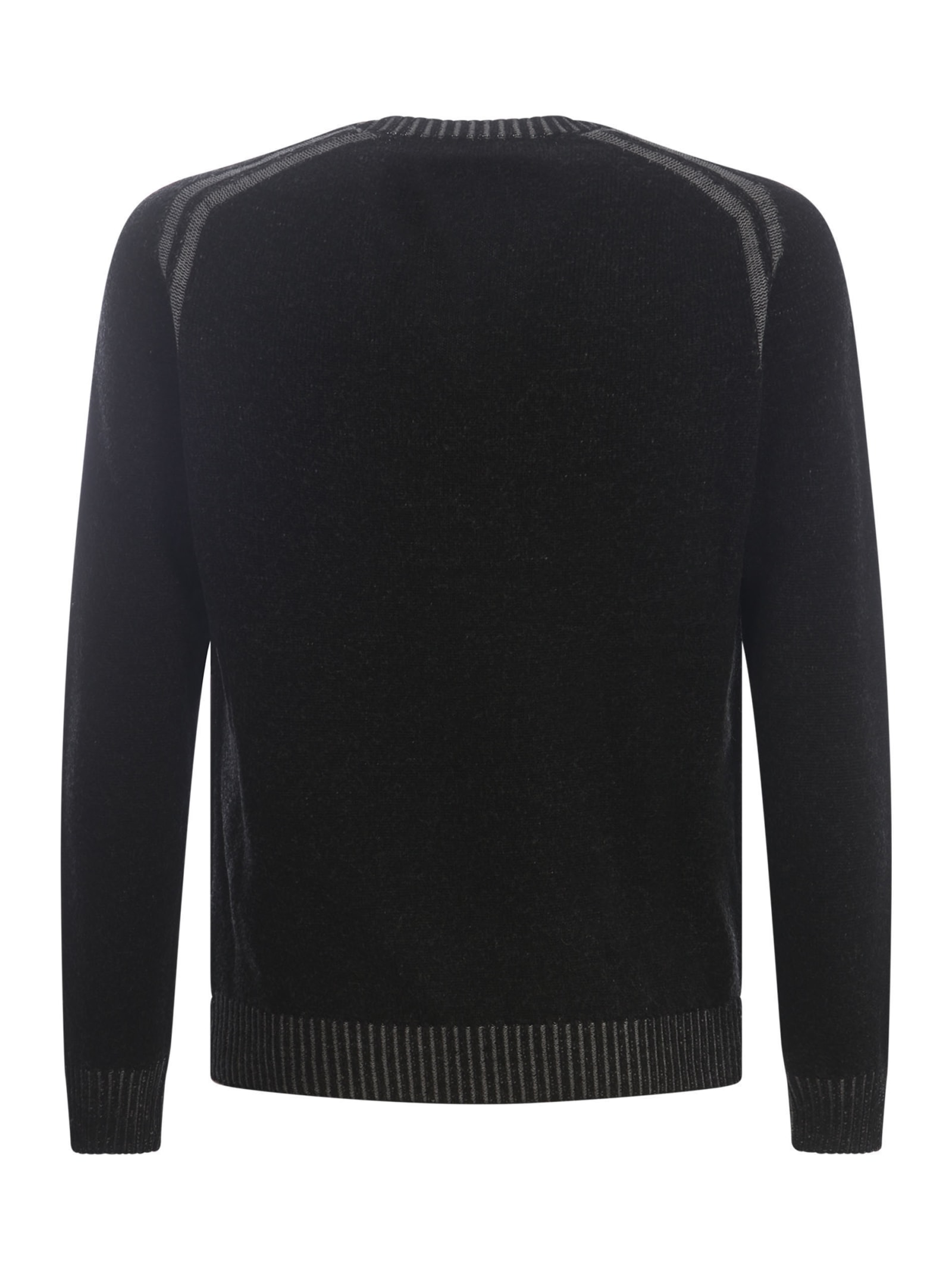 Shop Jeordie's Sweater Jeordies In Merino Wool In Nero