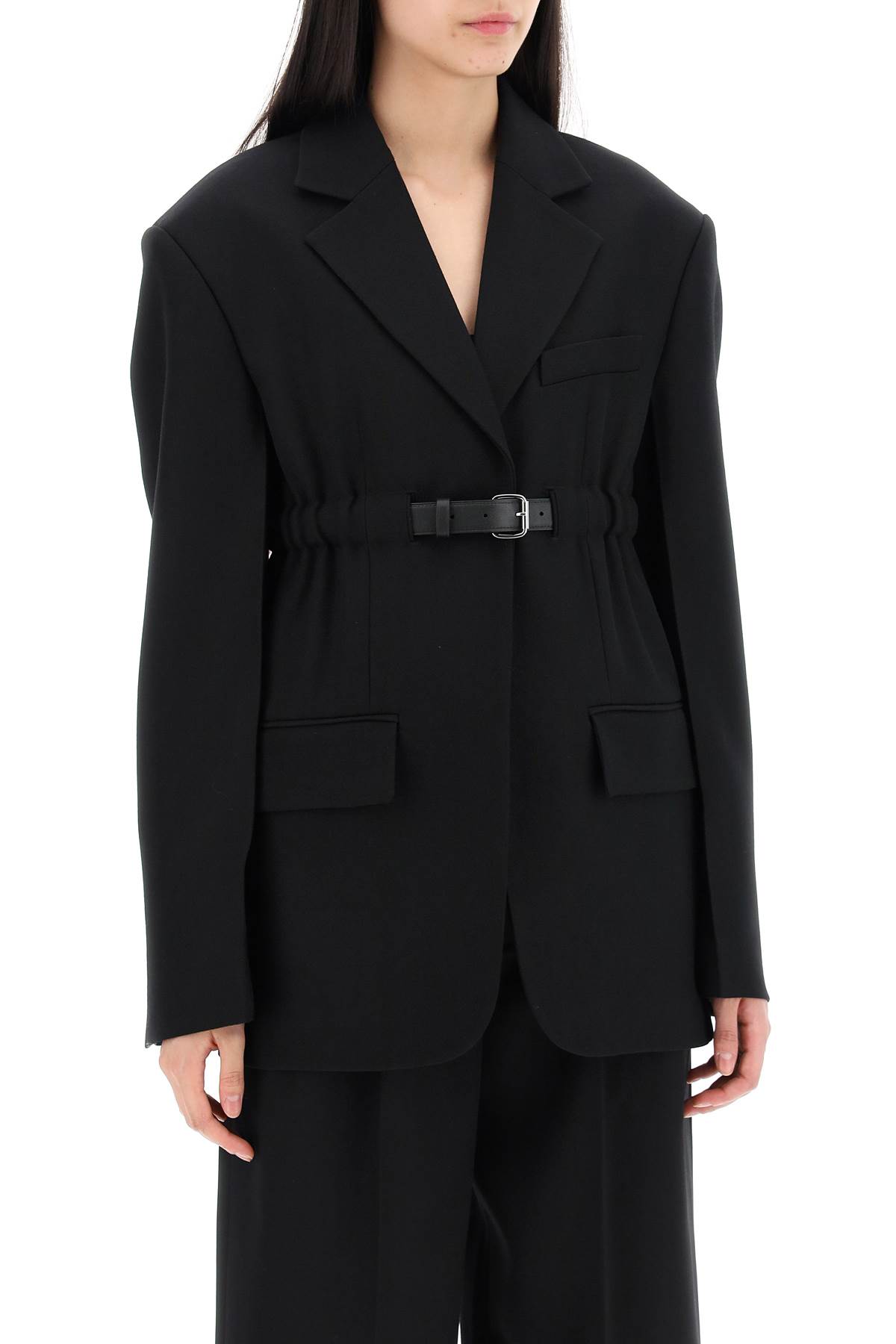 Shop Alexander Wang Oversized Blazer In Black (black)