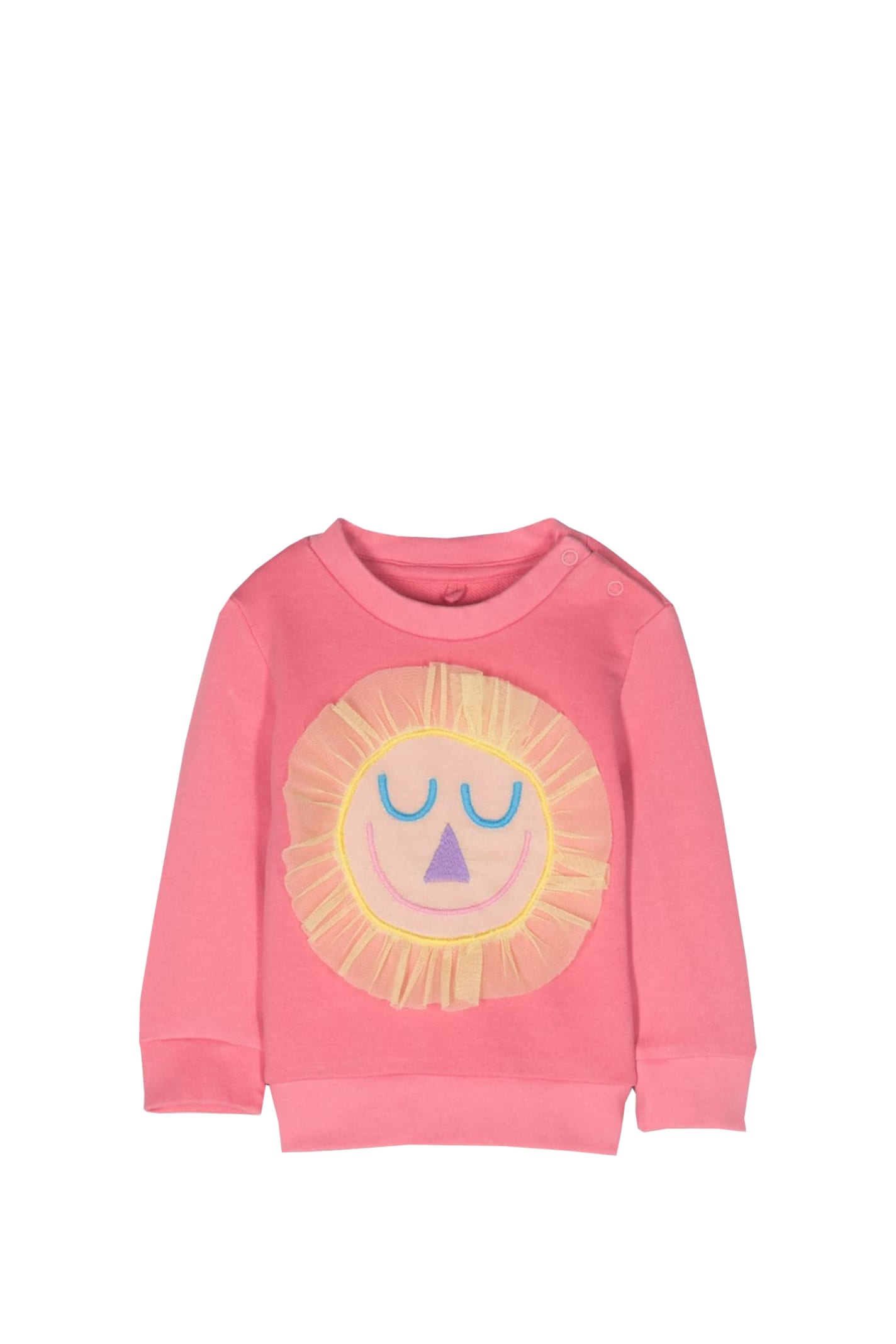 Stella Mccartney Babies' Cotton Sweatshirt In Rose