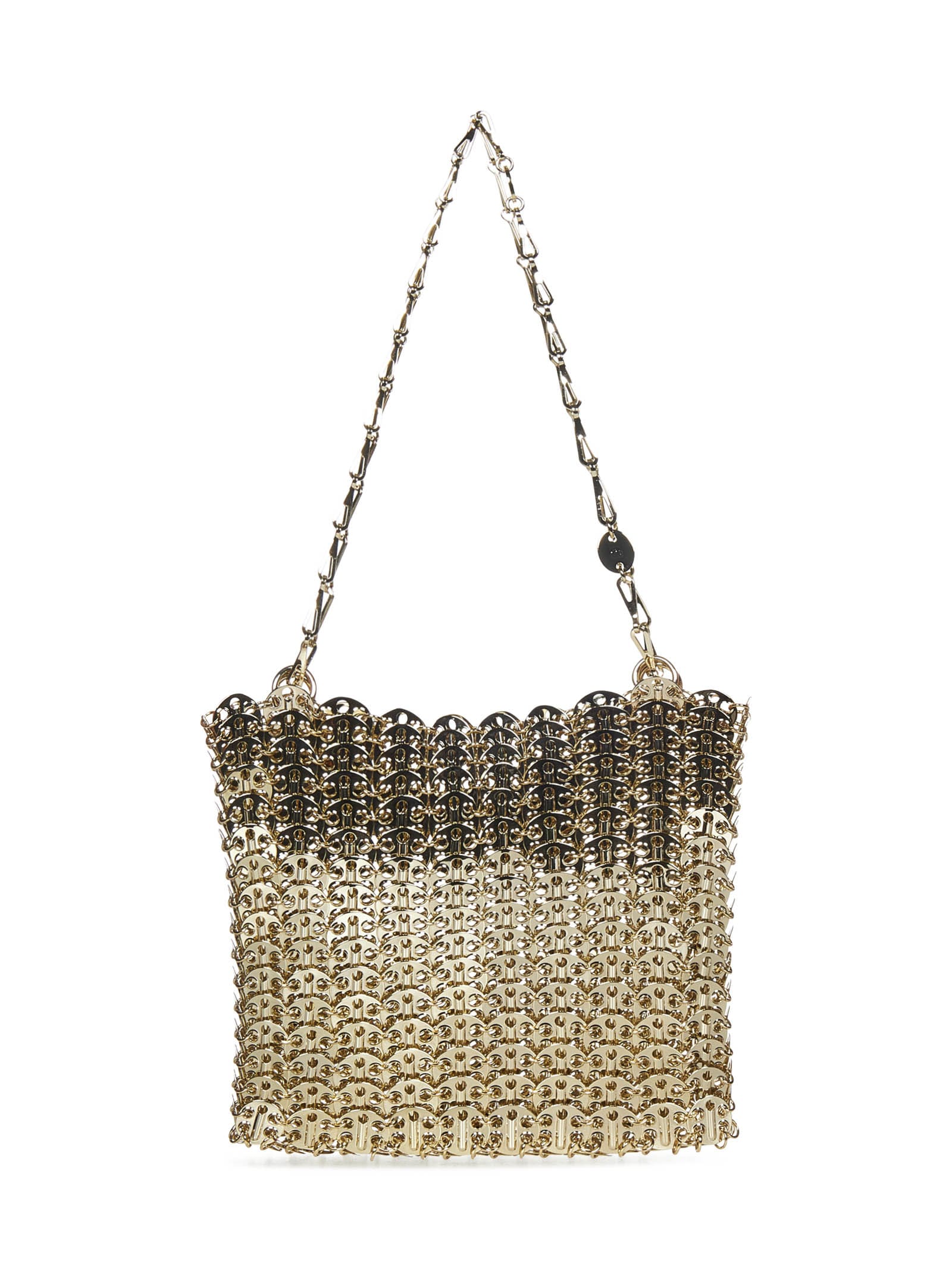 Shop Rabanne Iconic 1969 Shoulder Bag In Golden