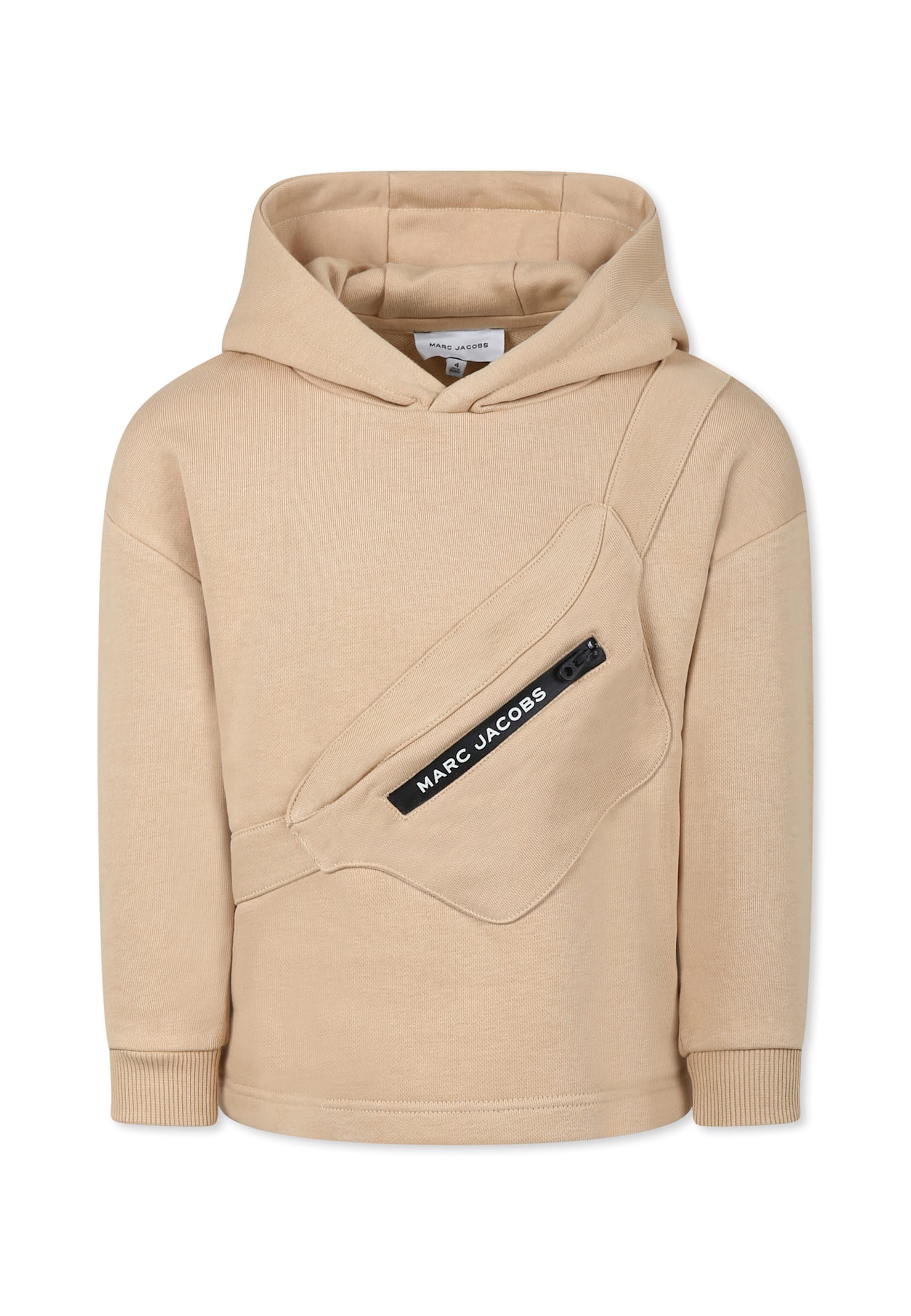 Marc Jacobs Beige Sweatshirt For Boy With Logo In Beige