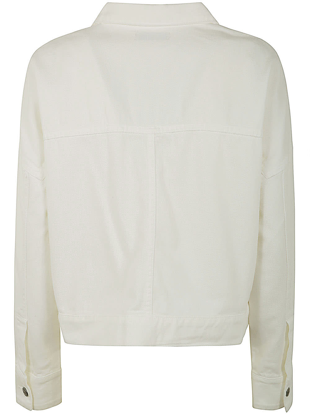 Shop Antonelli Gordon Denim Bomber Jacket In White