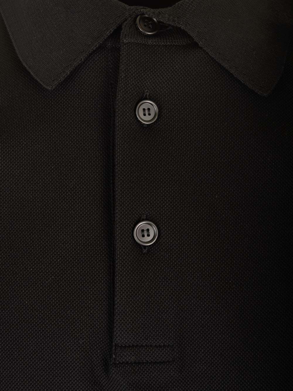 Shop Givenchy Cotton Polo Shirt In Nero