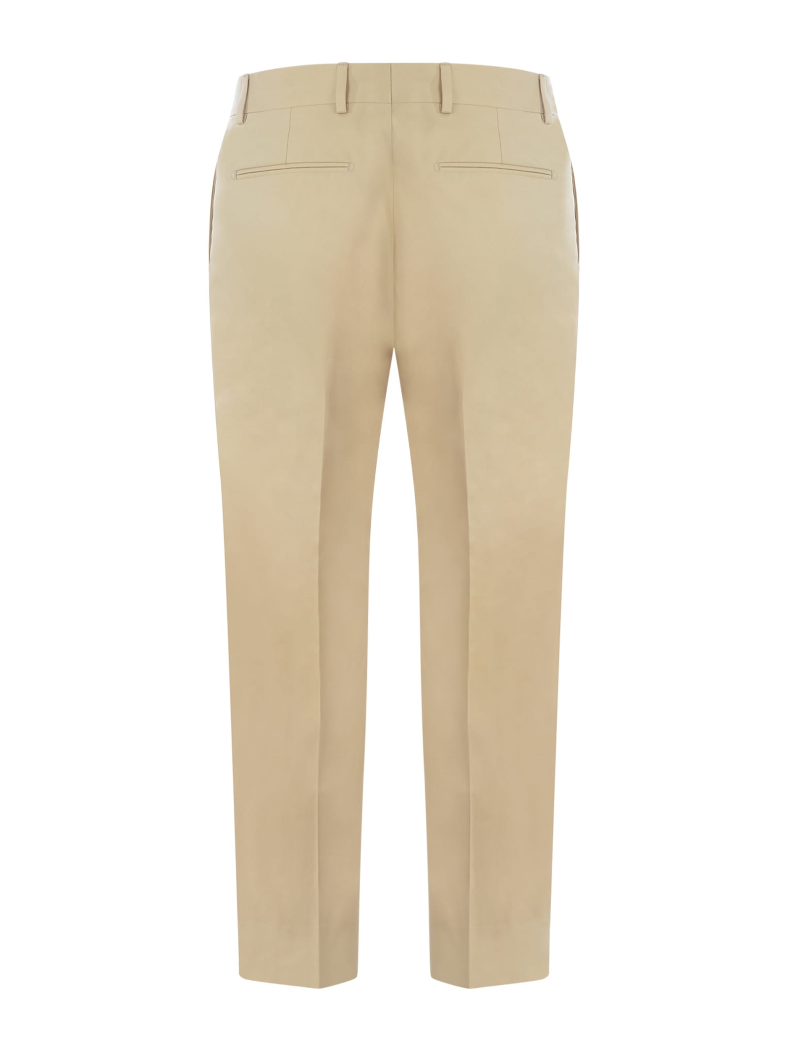Shop Costumein Trousers  In Cotton Available Store Pompei In Beige