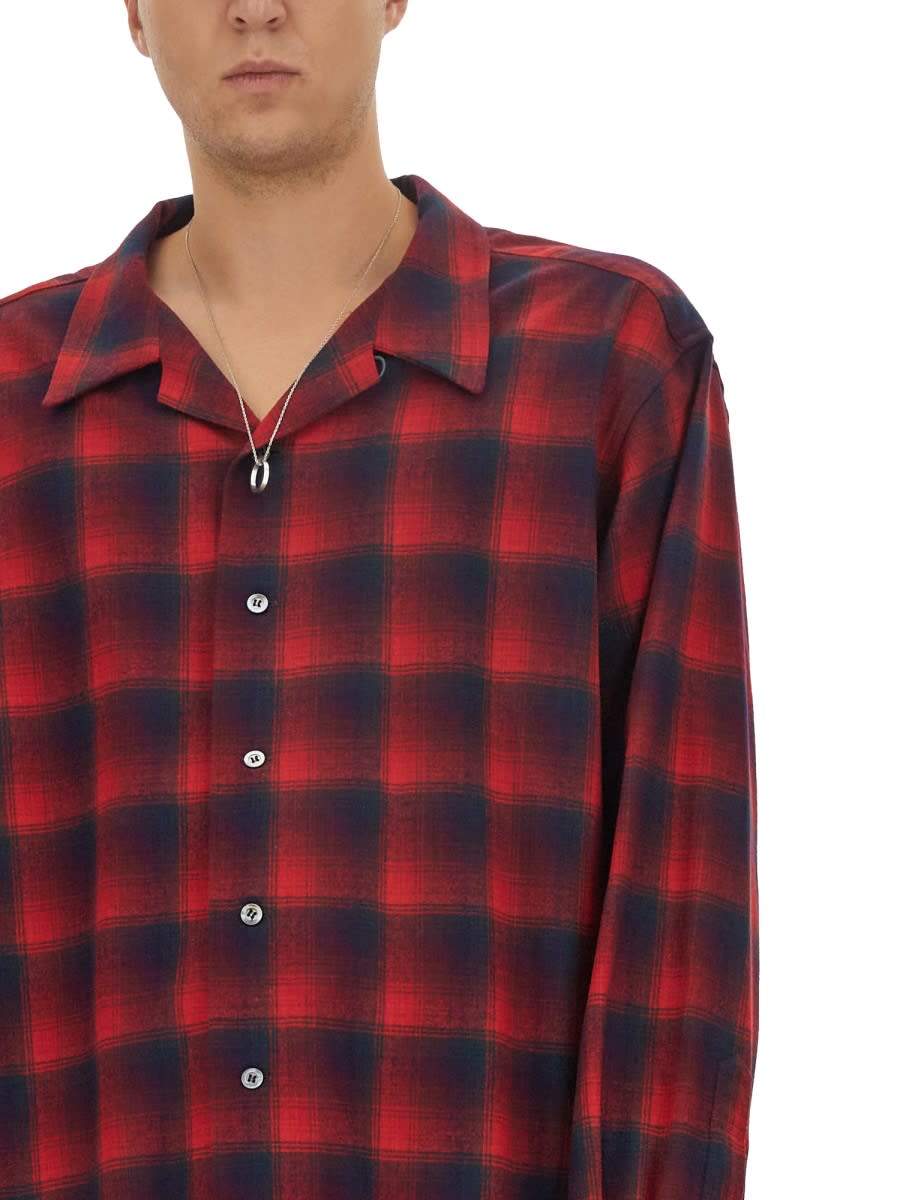 Shop Maison Margiela Oversize Shirt In Multicolour