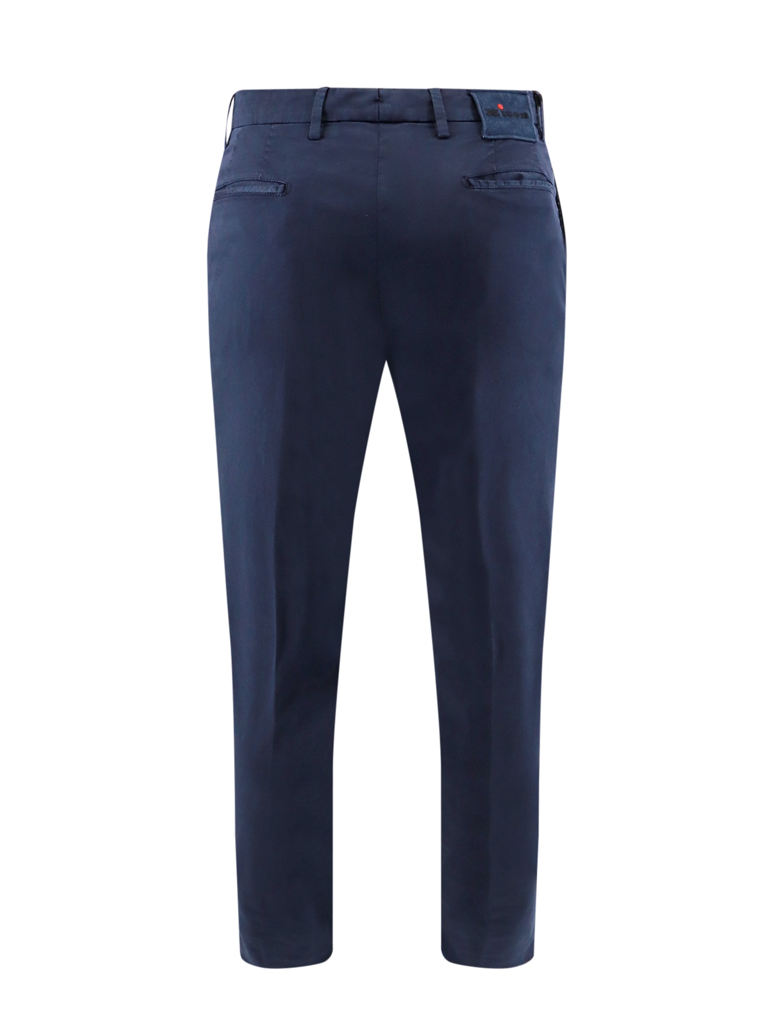 Shop Kiton Trouser In Blue